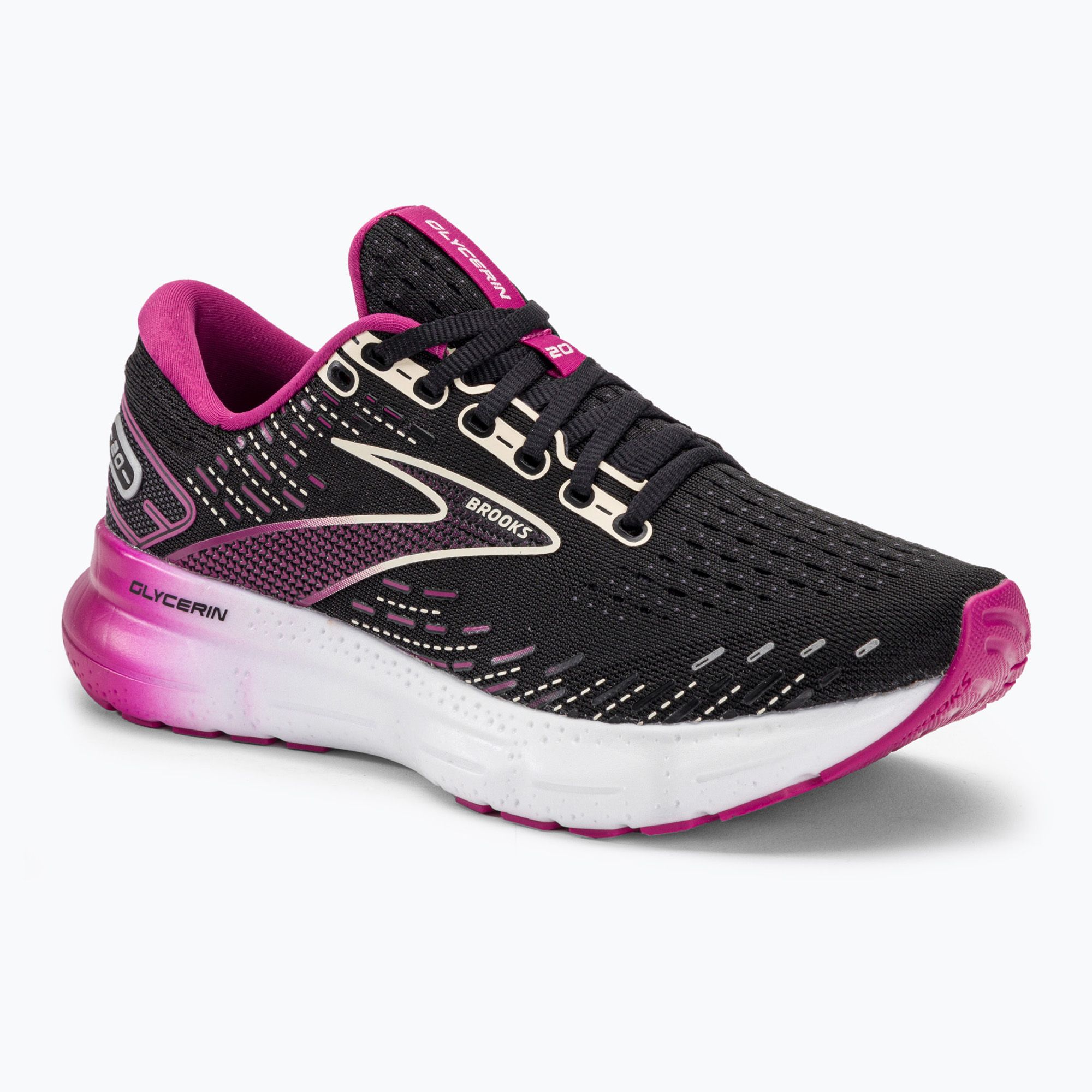 Buty do biegania damskie Brooks Glycerin 20 black/fuchsia/linen 