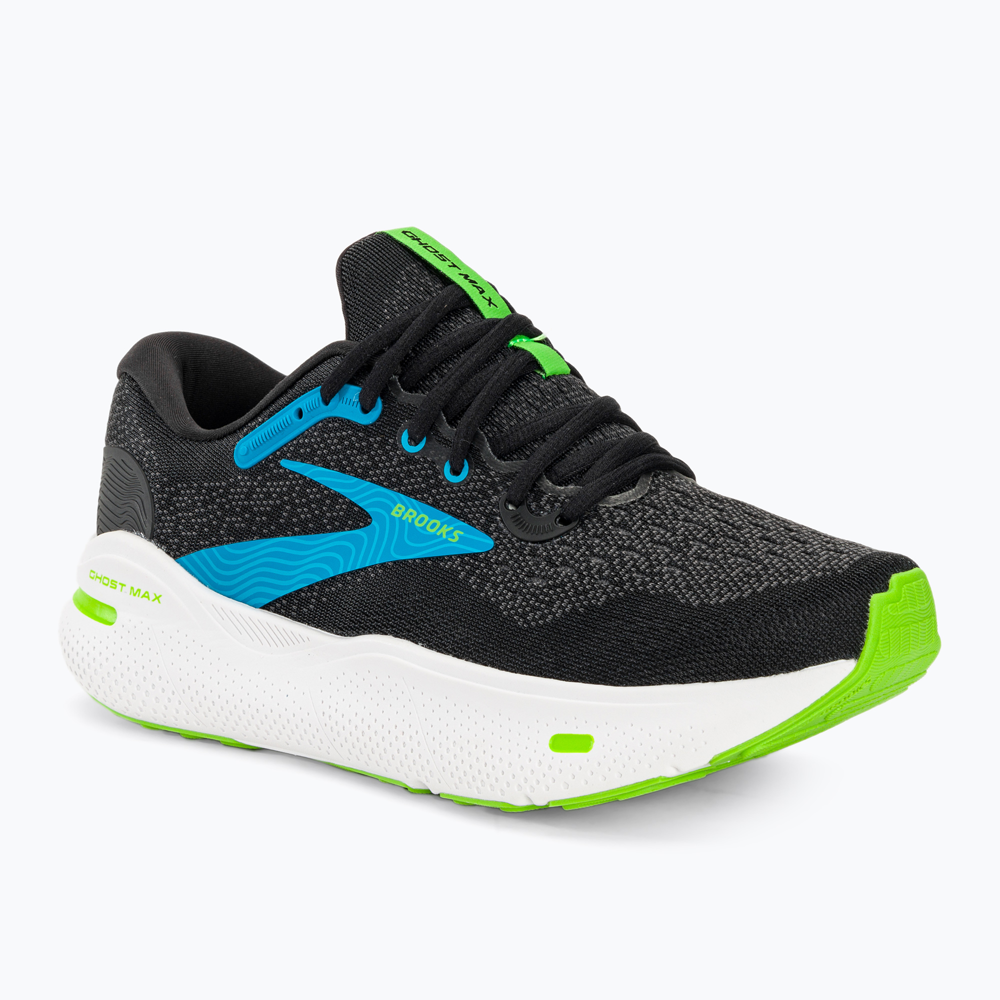 Buty do biegania męskie Brooks Ghost Max black/atomic blue/jasmine 