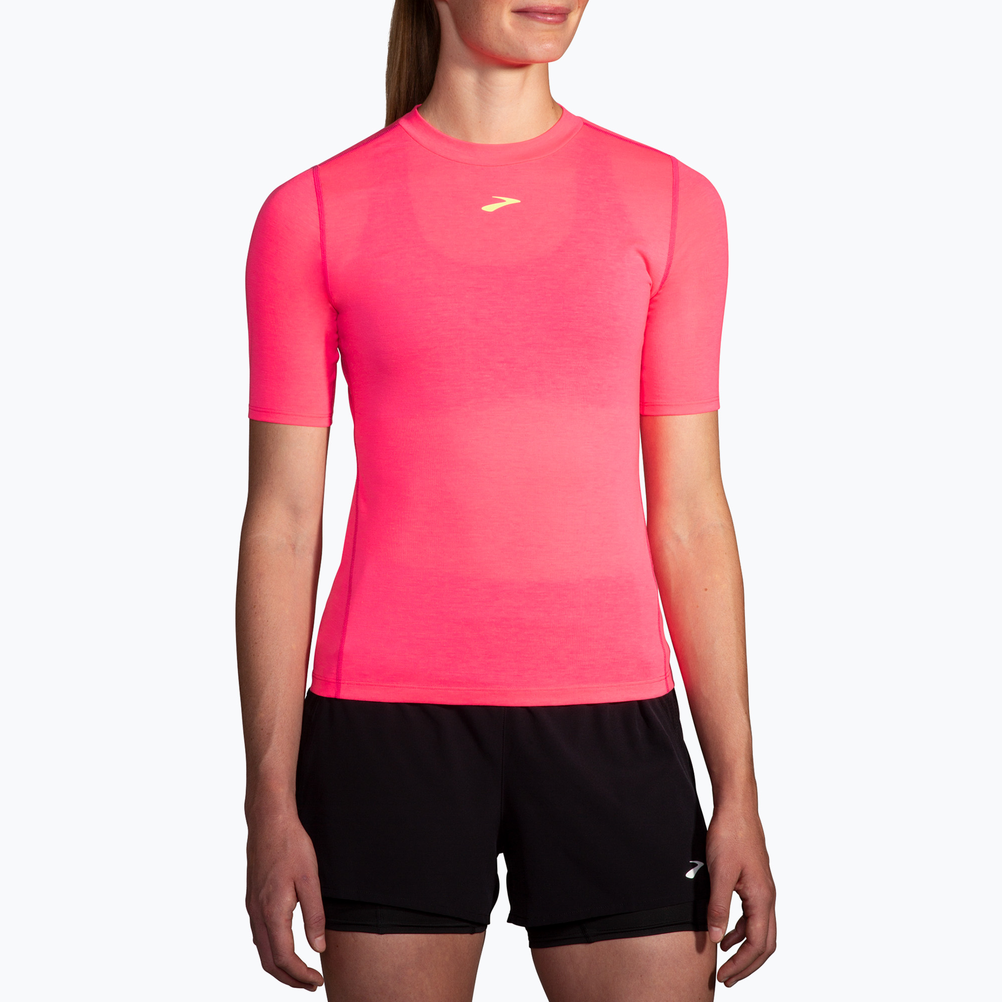 Koszulka do biegania damska Brooks High Point neo pink 