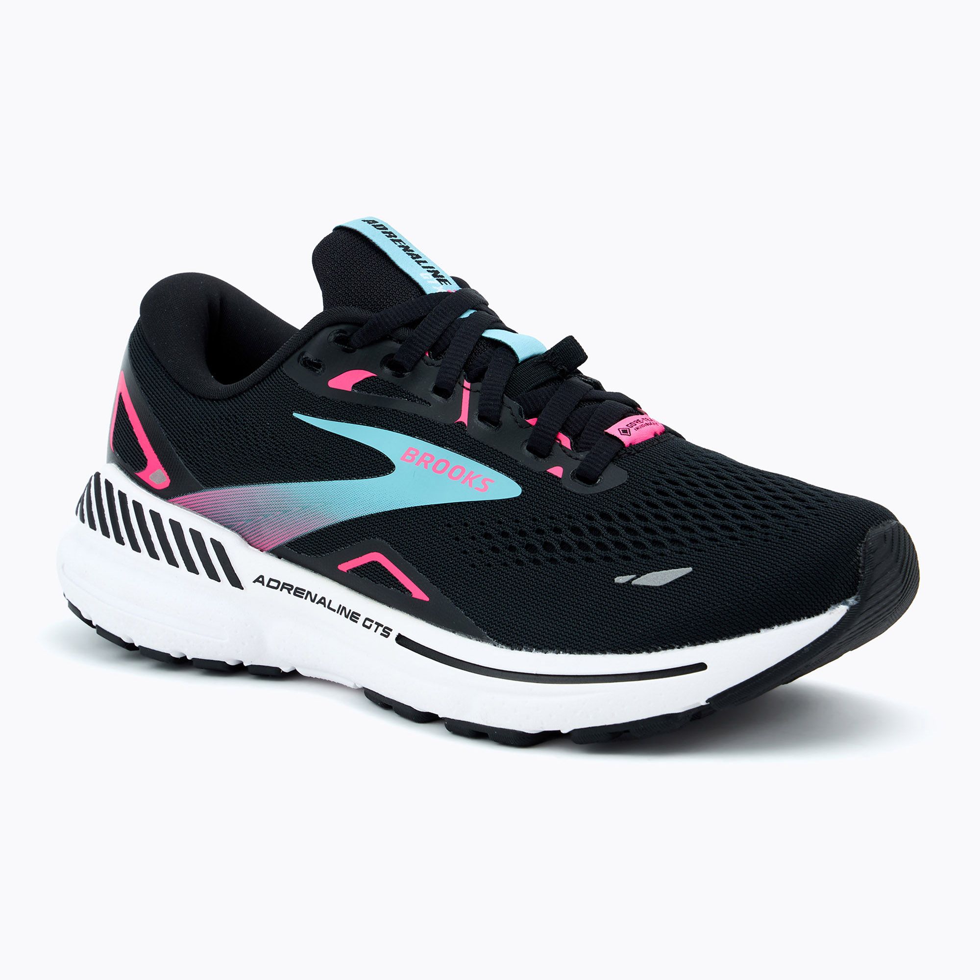 Buty do biegania damskie Brooks Adrenaline GTS 23 GTX black/knockout pink/aqua 