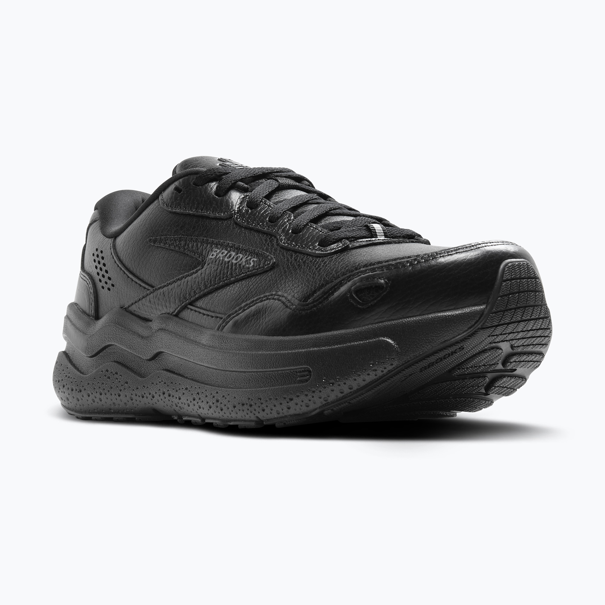 Buty męskie Brooks Ghost Max Leather black/black 