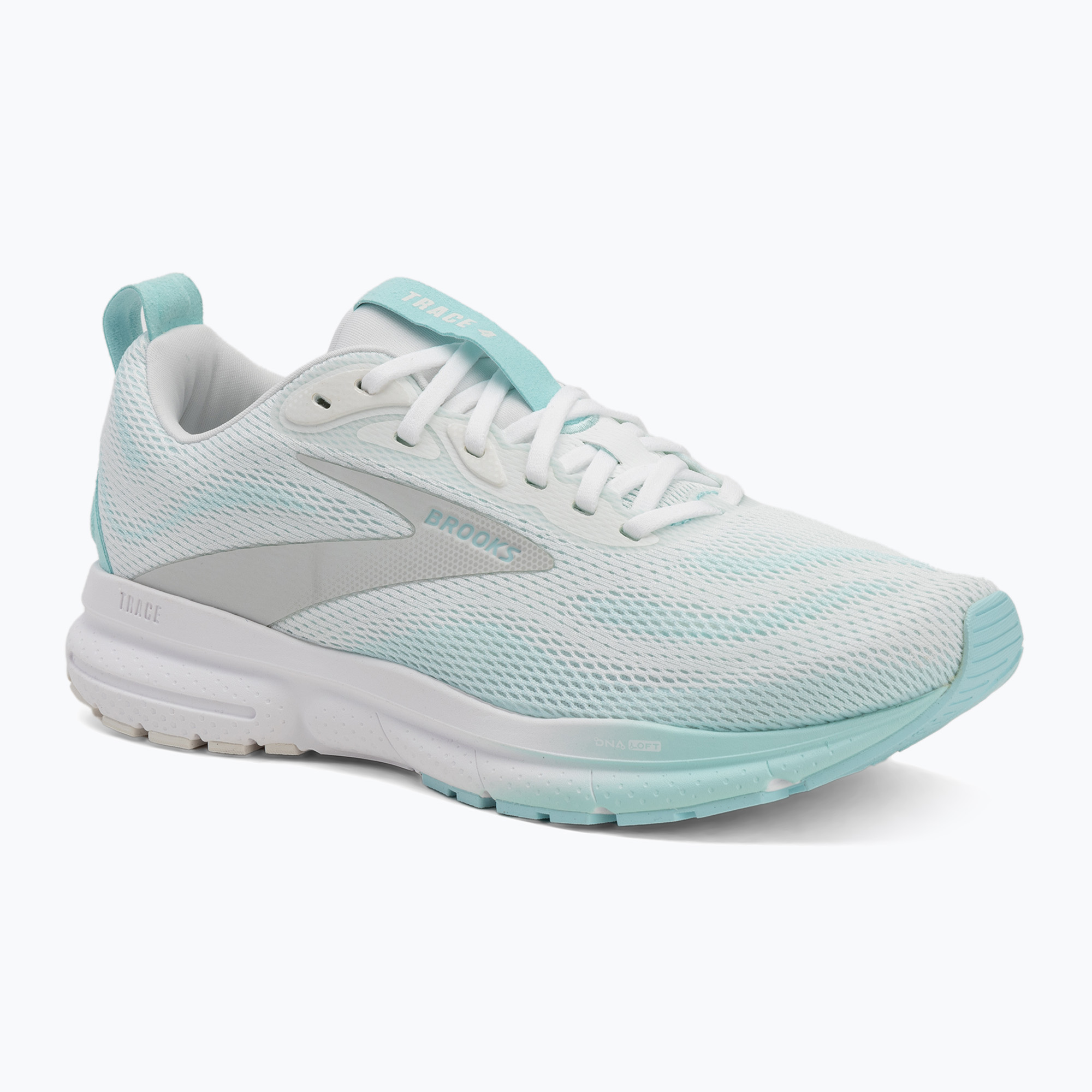 Buty do biegania damskie Brooks Trace 4 bright white/limpet/black 