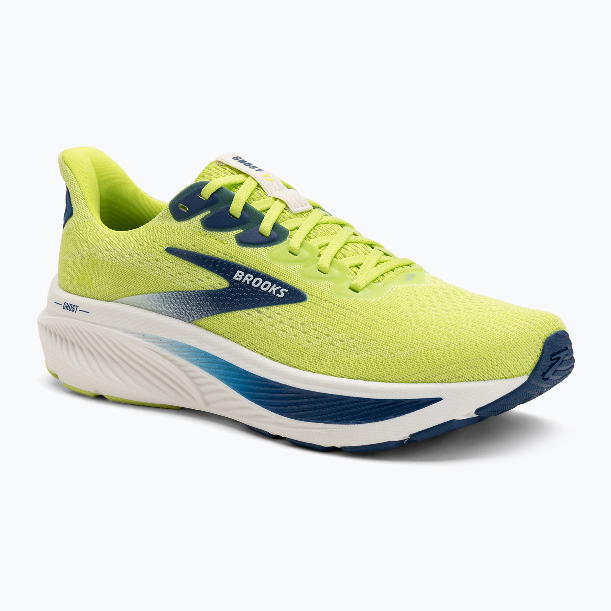 Buty do biegania męskie Brooks Ghost 17 acid lime/navy/white 