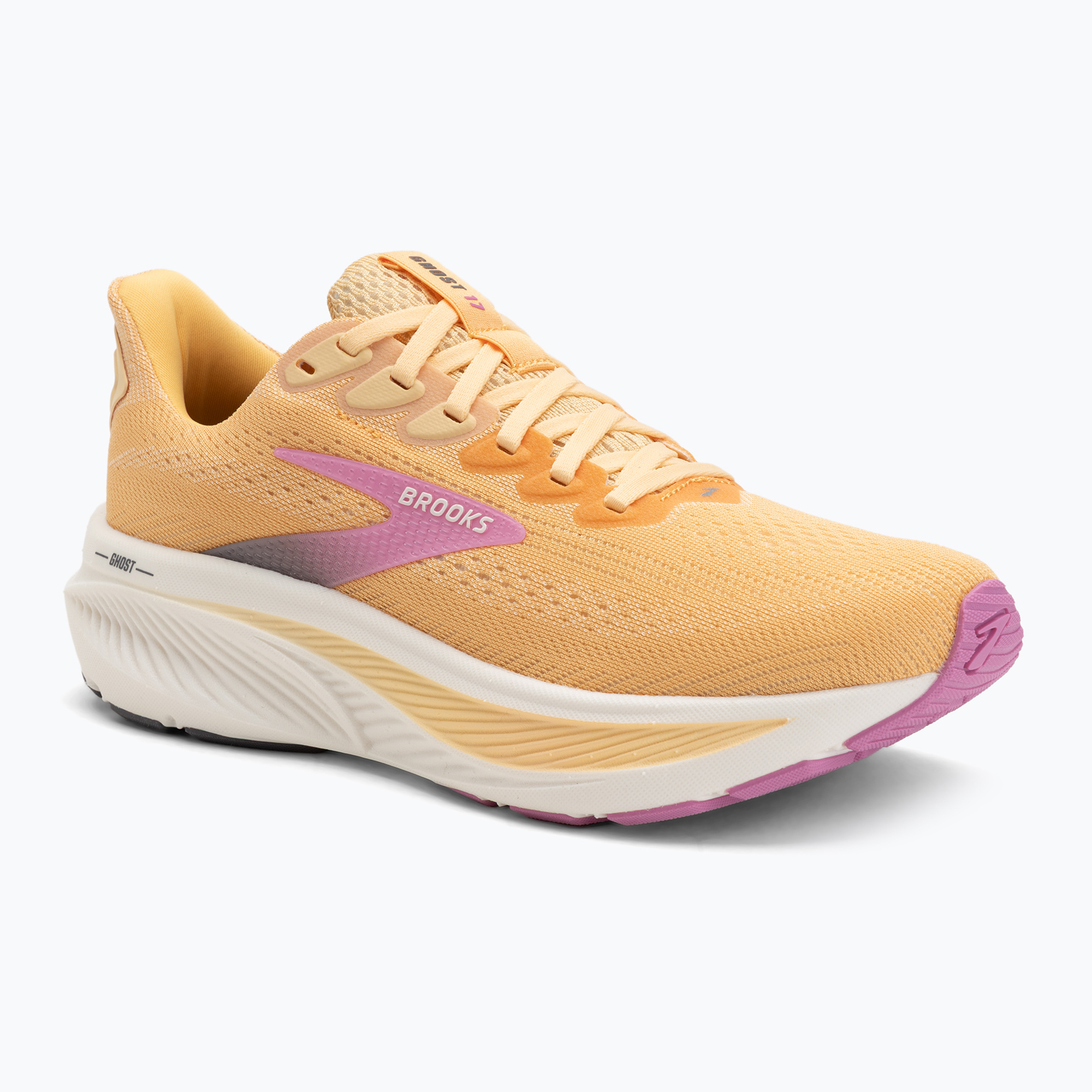 Buty do biegania damskie Brooks Ghost 17 apricot/grey/pink 