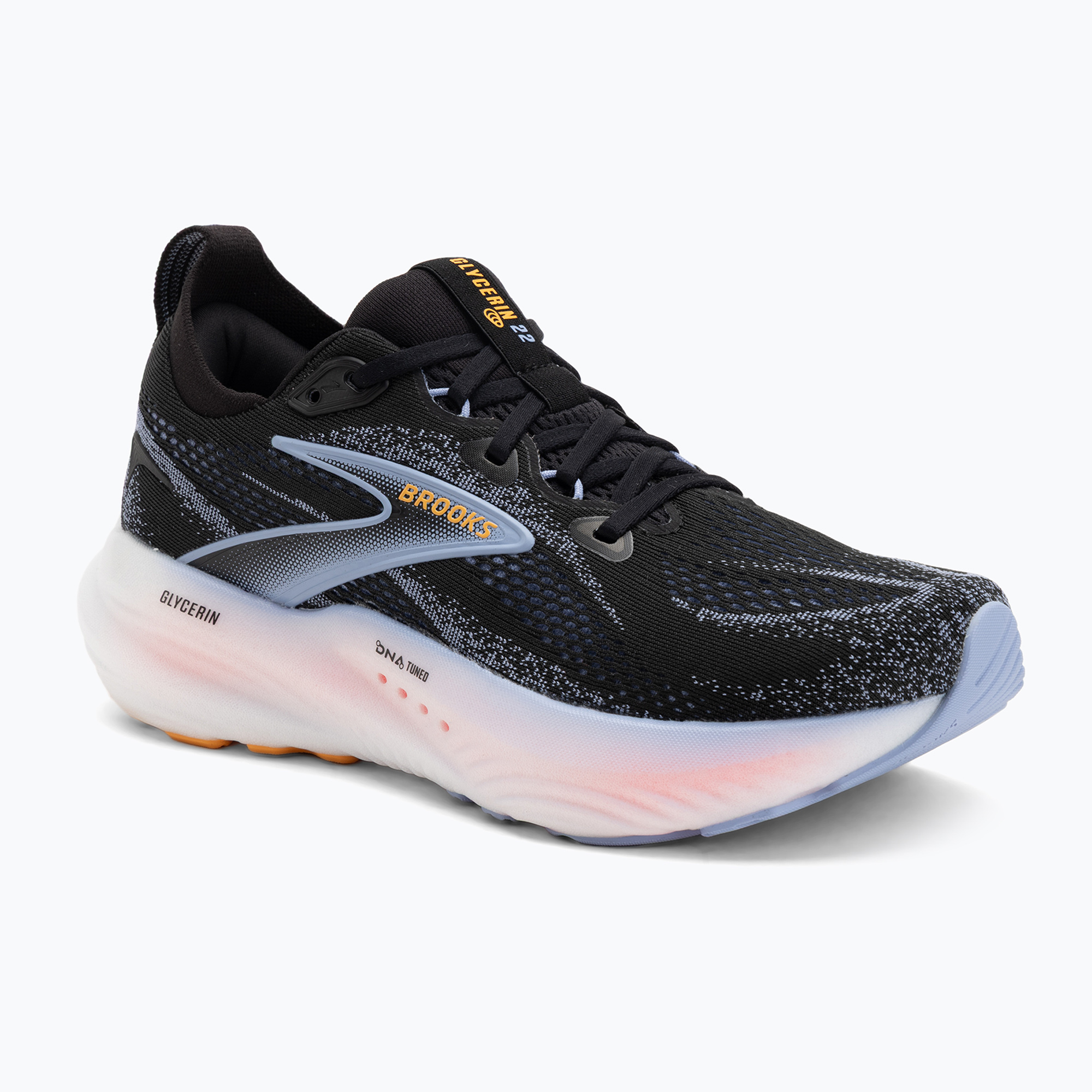 Buty do biegania damskie Brooks Glycerin 22 black/blue heron/orange 
