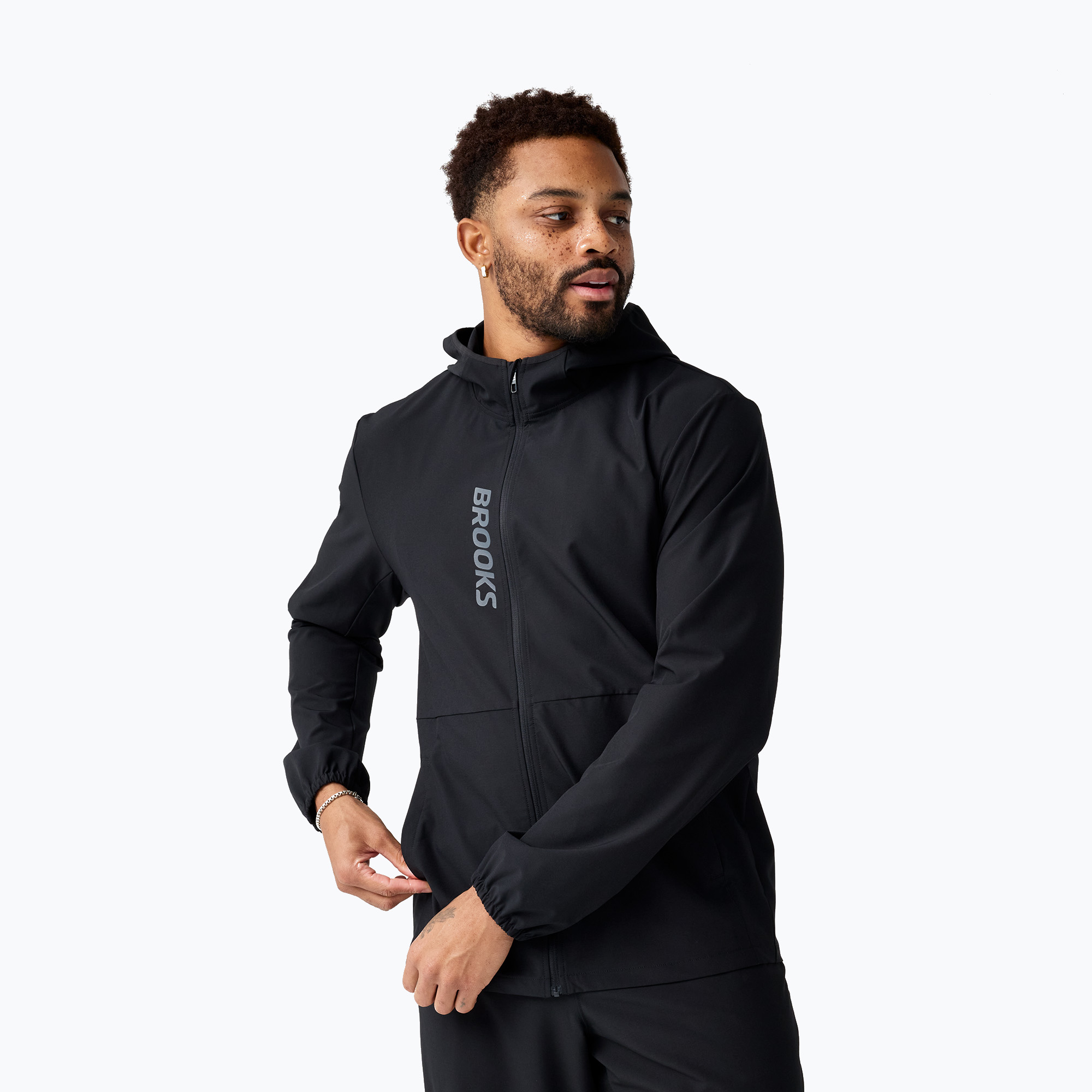 Мъжко яке за бягане Brooks Canopy Jacket black