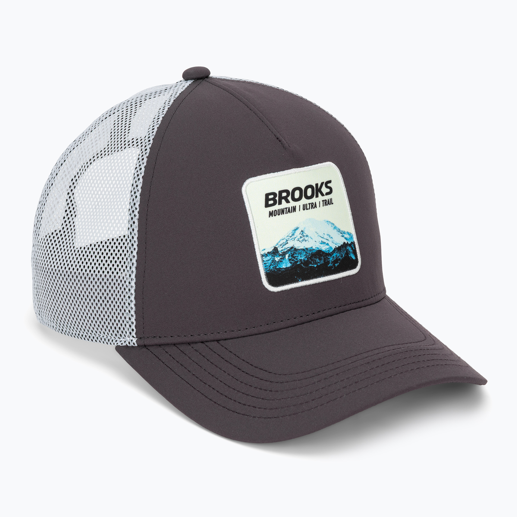 Шапка с козирка Brooks Surge Trucker dark russet/white/atomic blue