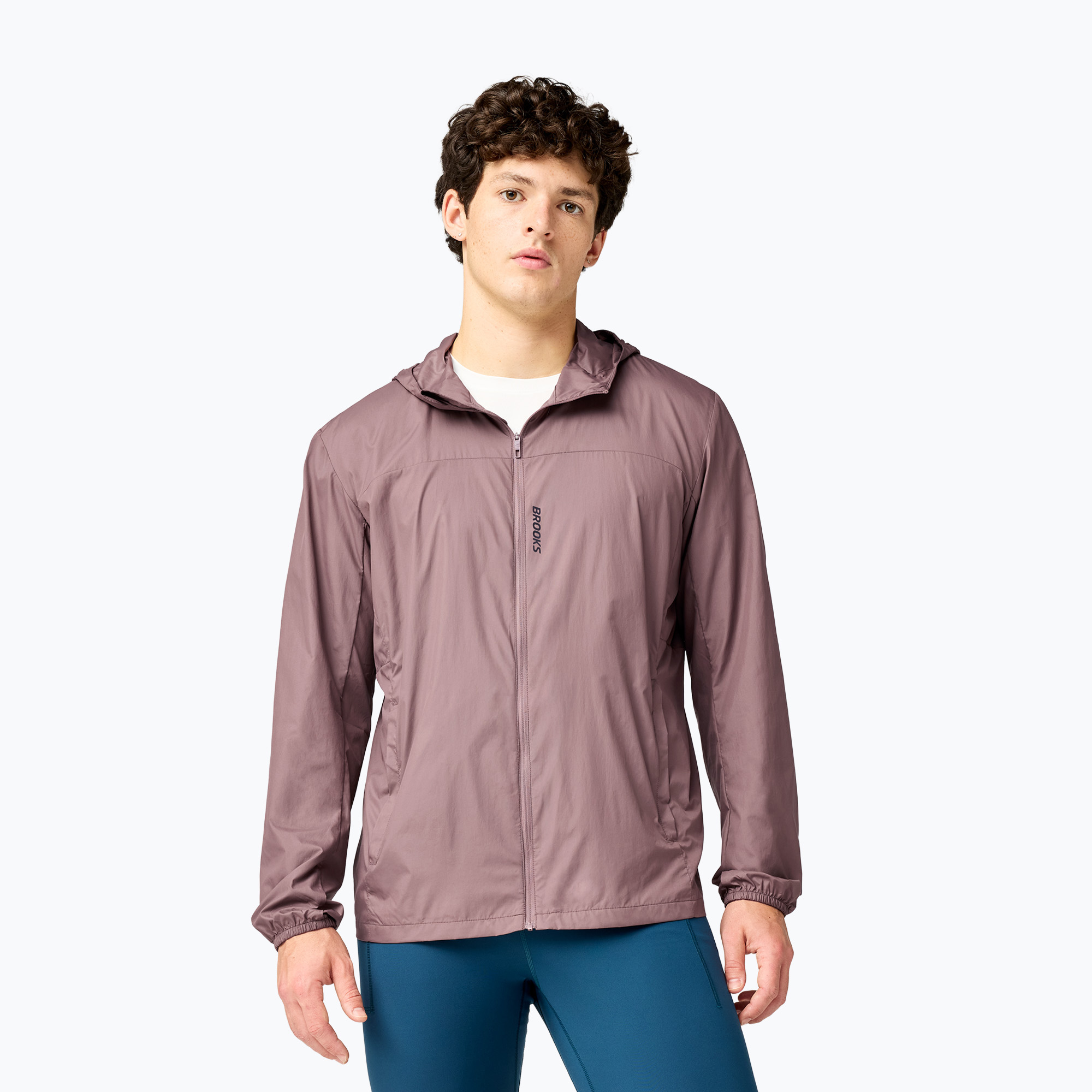 Мъжко яке за бягане Brooks Canopy Packable Jacket brown