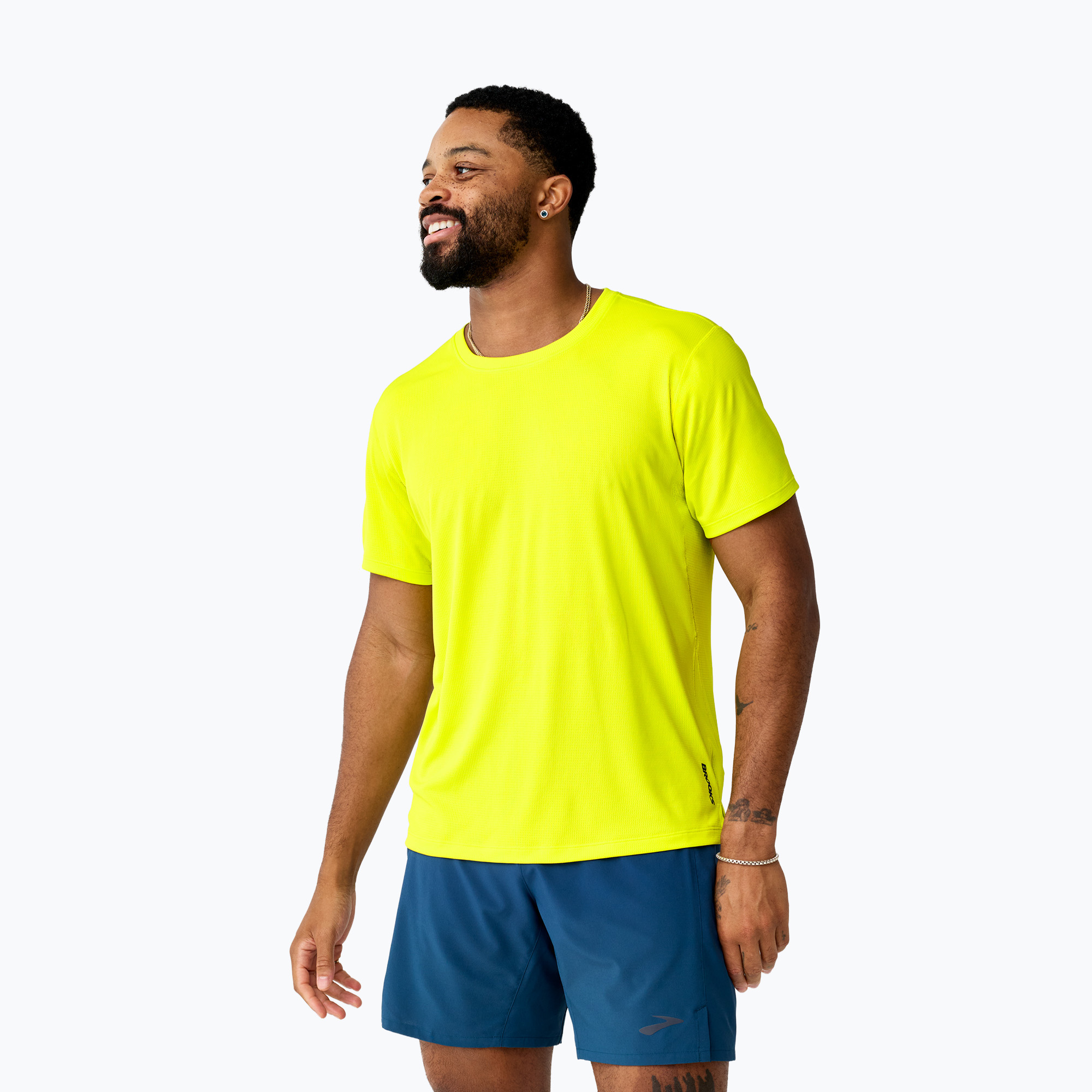 Мъжка тениска за бягане Brooks Dash Short Sleeve green