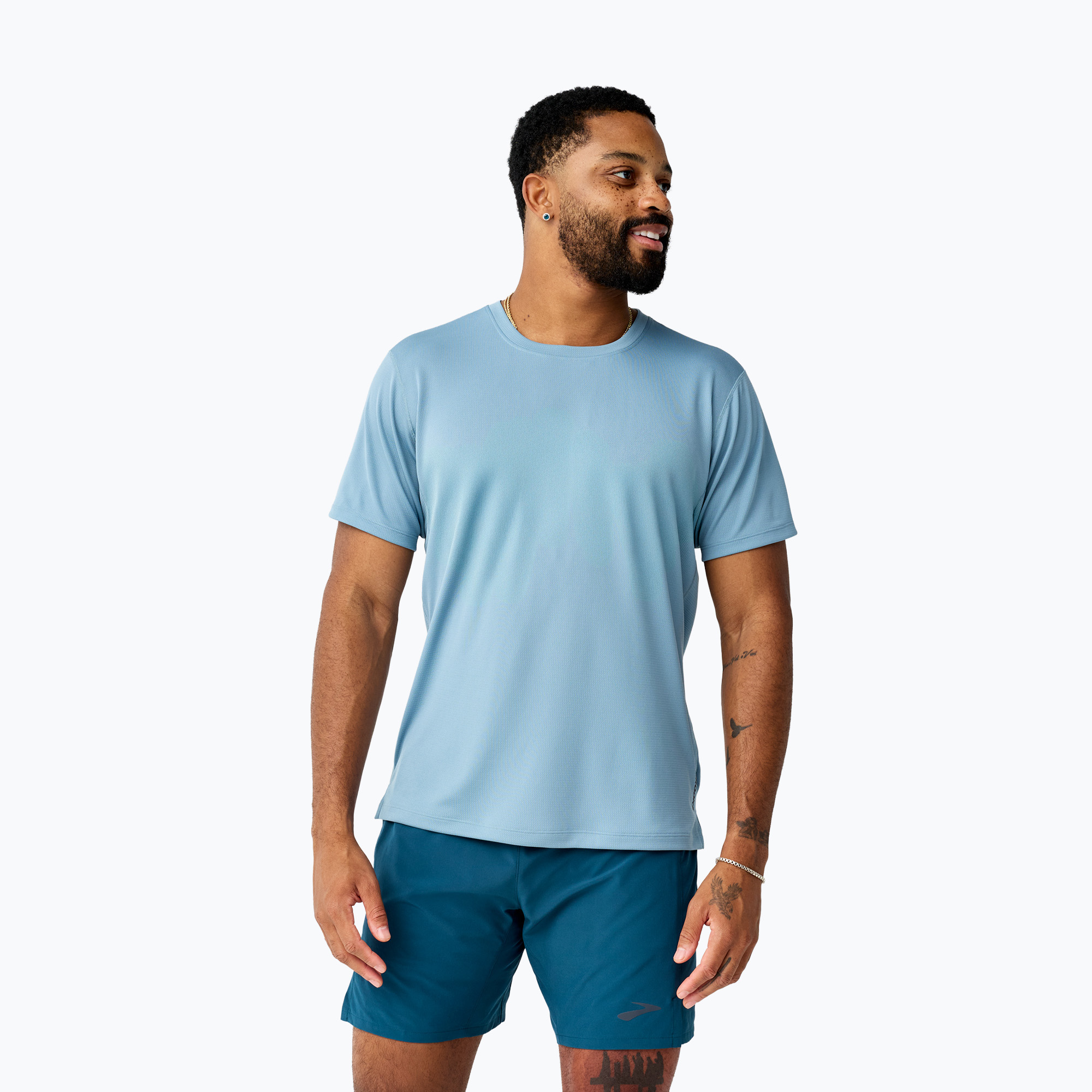 Tricou de alergare pentru bărbați Brooks Dash Short Sleeve blue