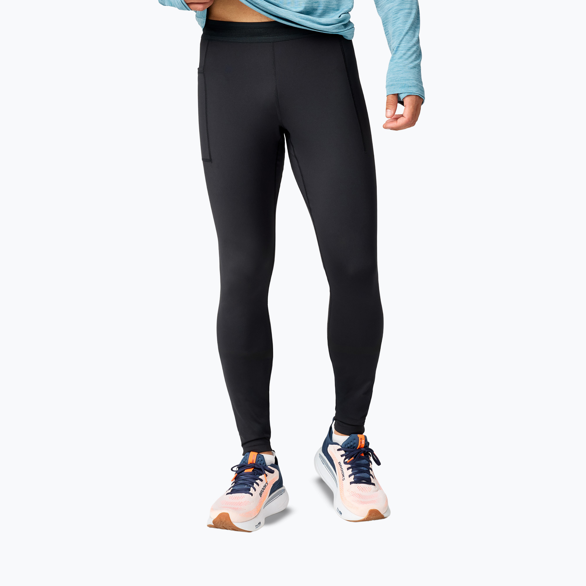 Colanți de alergare pentru bărbați Brooks Dash Tight black