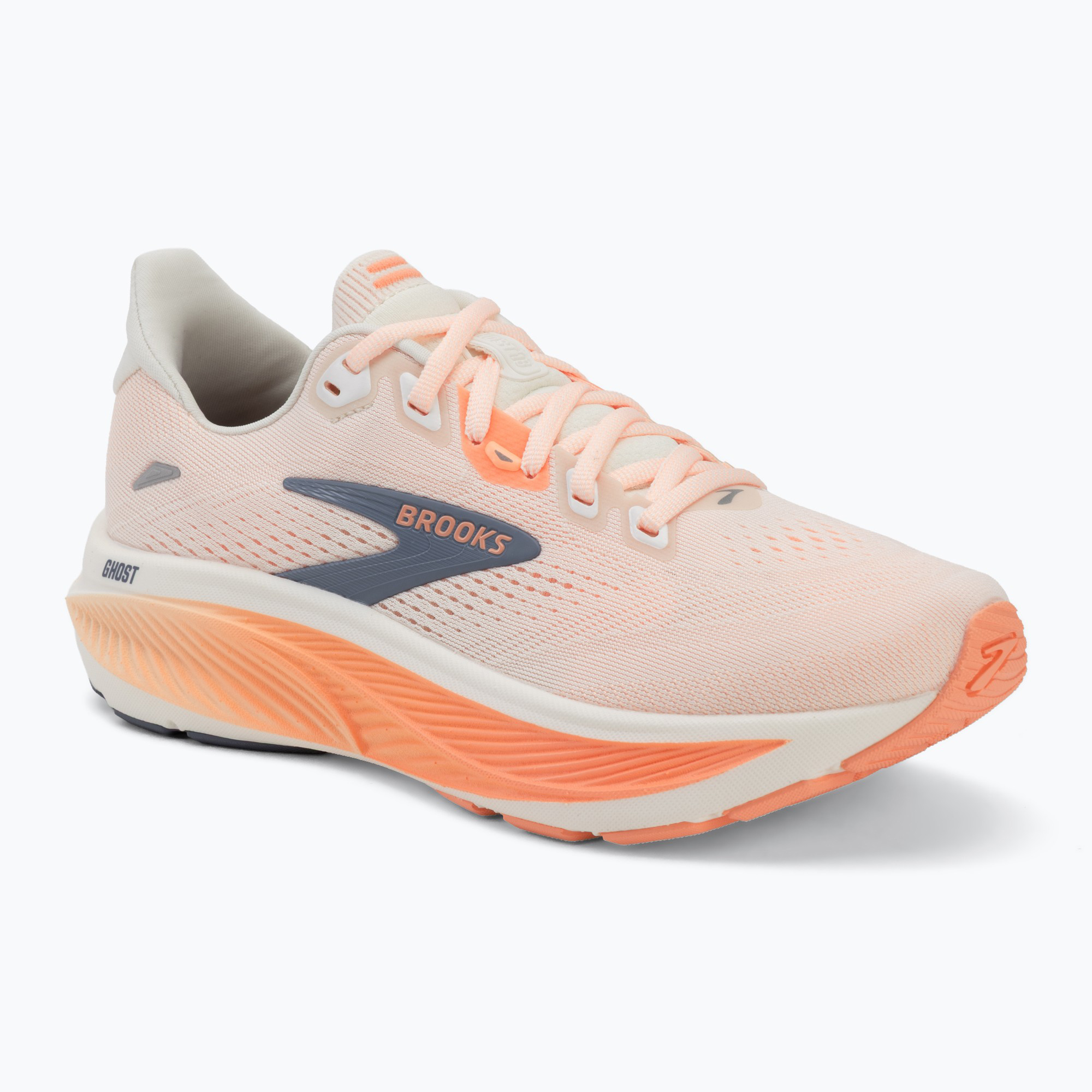 Dámské běžecké boty Brooks Ghost 18 star white/cyber peach/grey