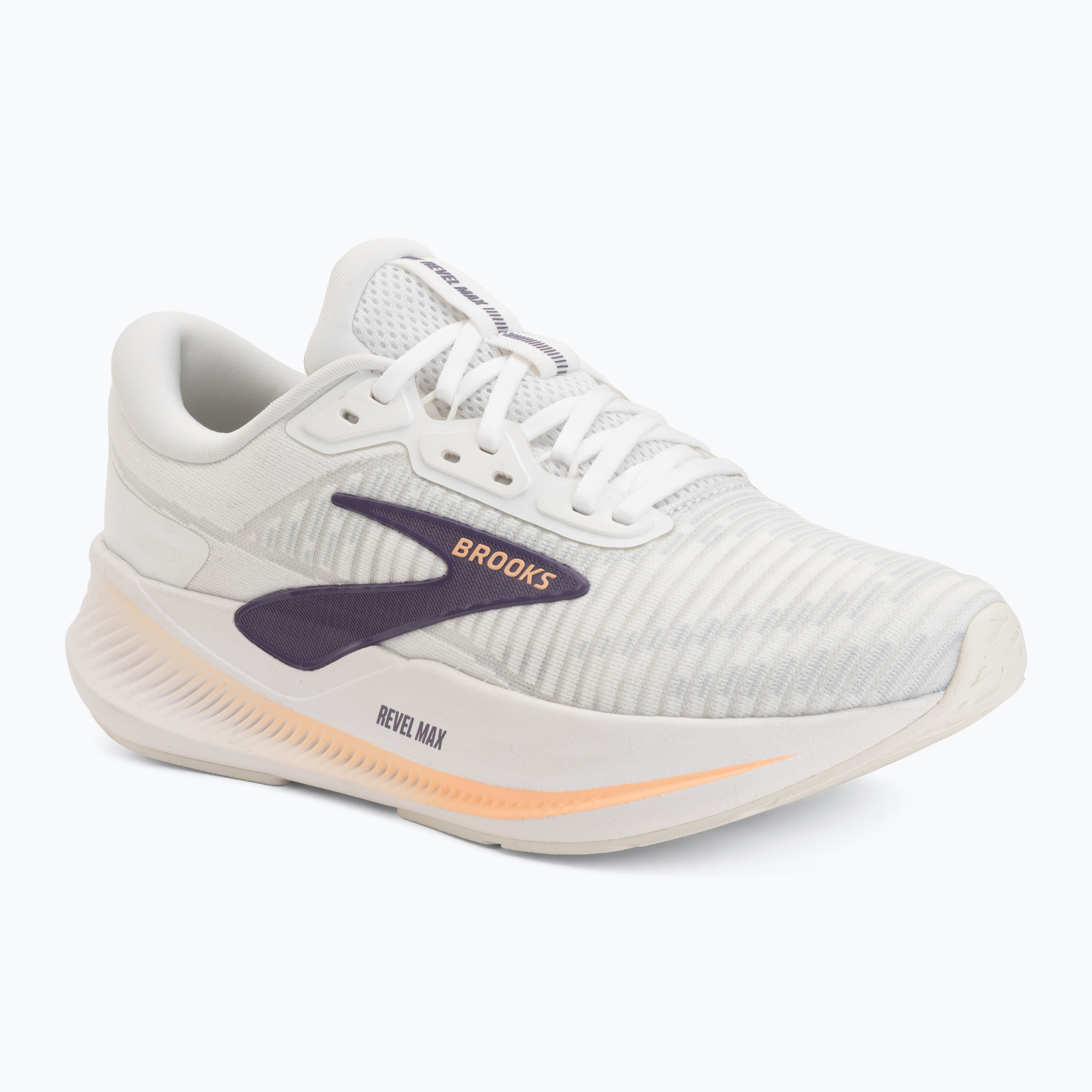 Buty do biegania damskie Brooks Revel Max brightwhite/mulledgrape/peach