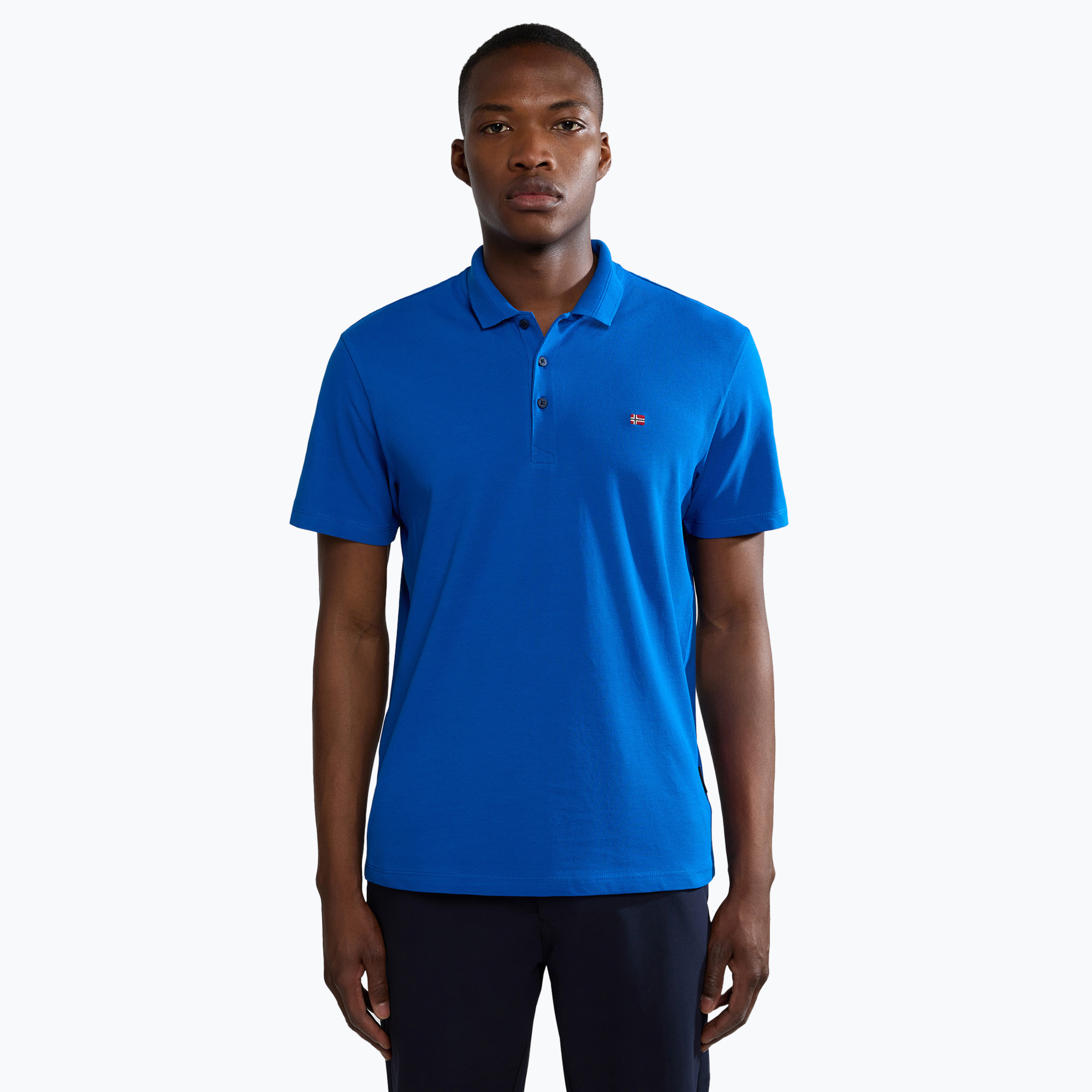 Koszulka polo męska Napapijri Ealis blue lapis 
