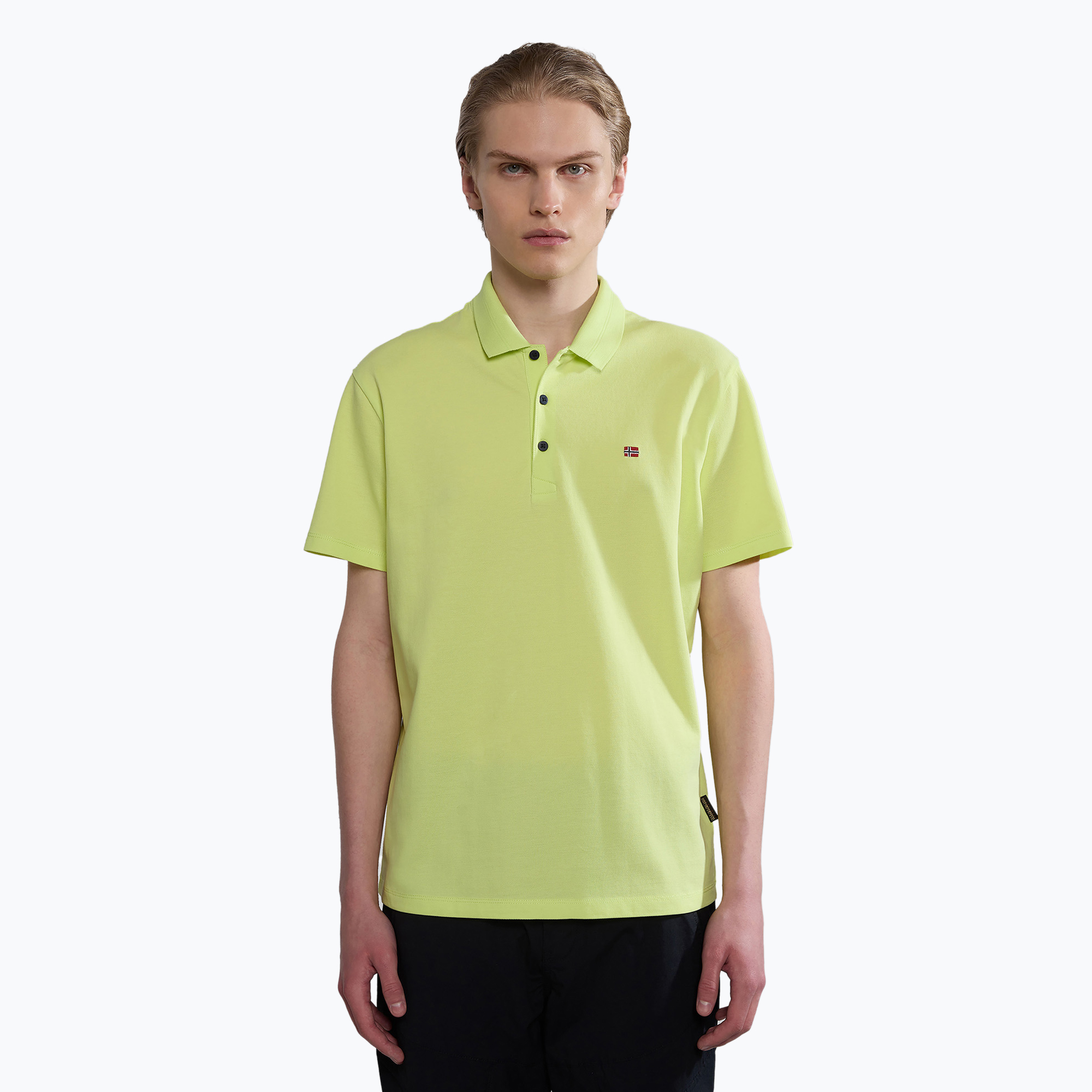 Koszulka polo męska Napapijri Ealis yellow sunny 