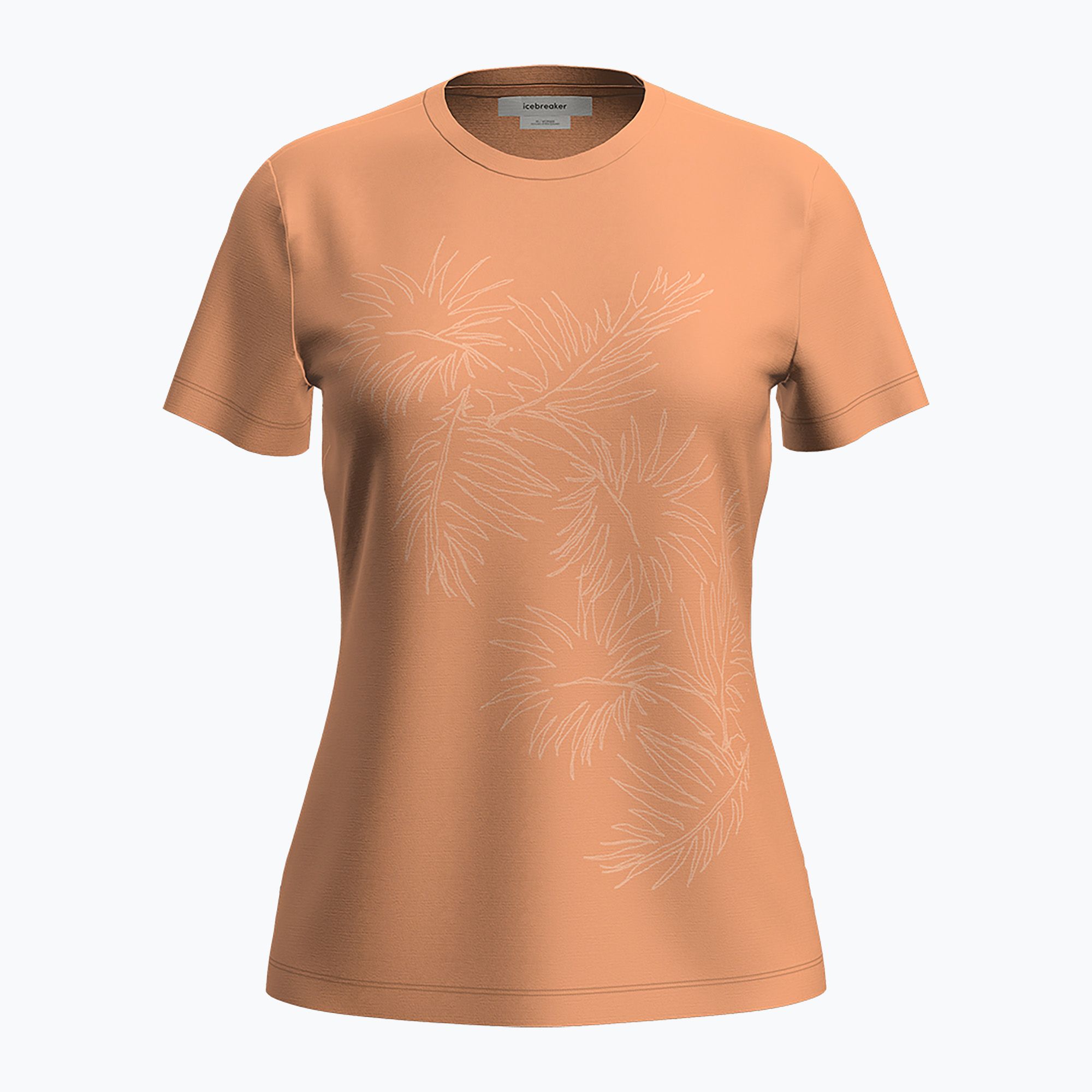 Koszulka trekkingowa damska icebreaker Merino 150 Tech Lite Winter Floral feldspar 