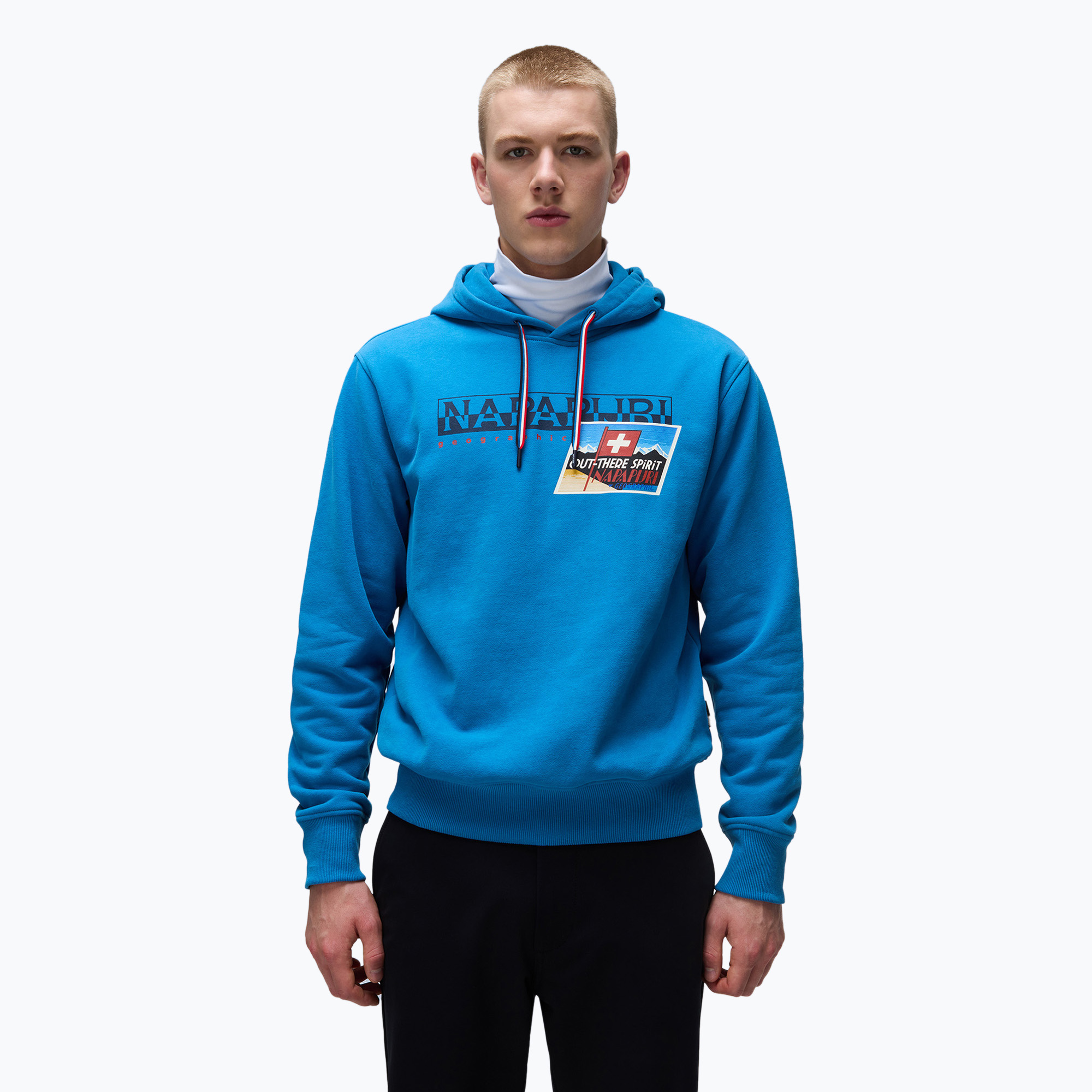 Bluza męska Napapijri B-Portalet Hooded blue sapphire 