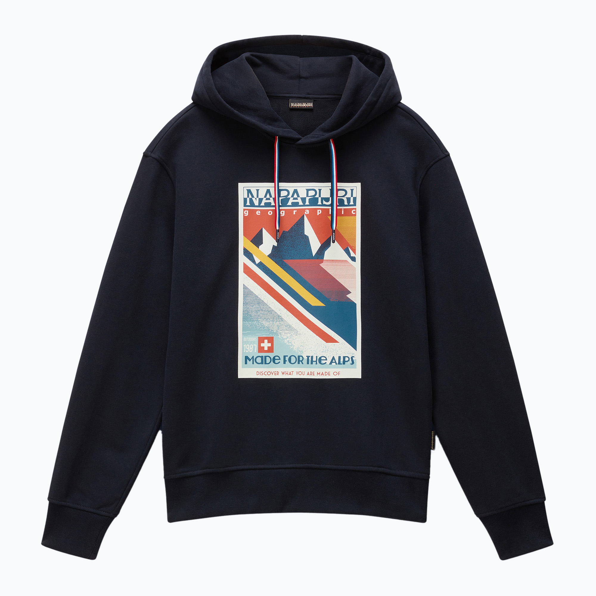 Men's Napapijri B-Portalet Hooded sweatshirt black 041 (S)