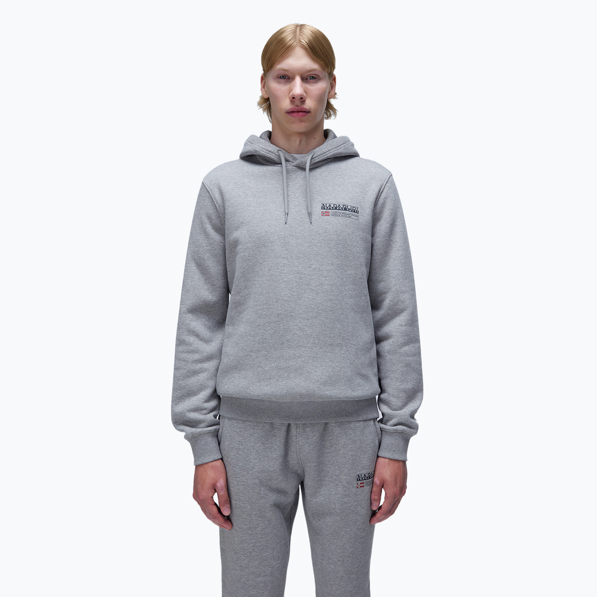 Bluza męska Napapijri B-Kasba Hint medium grey melange 