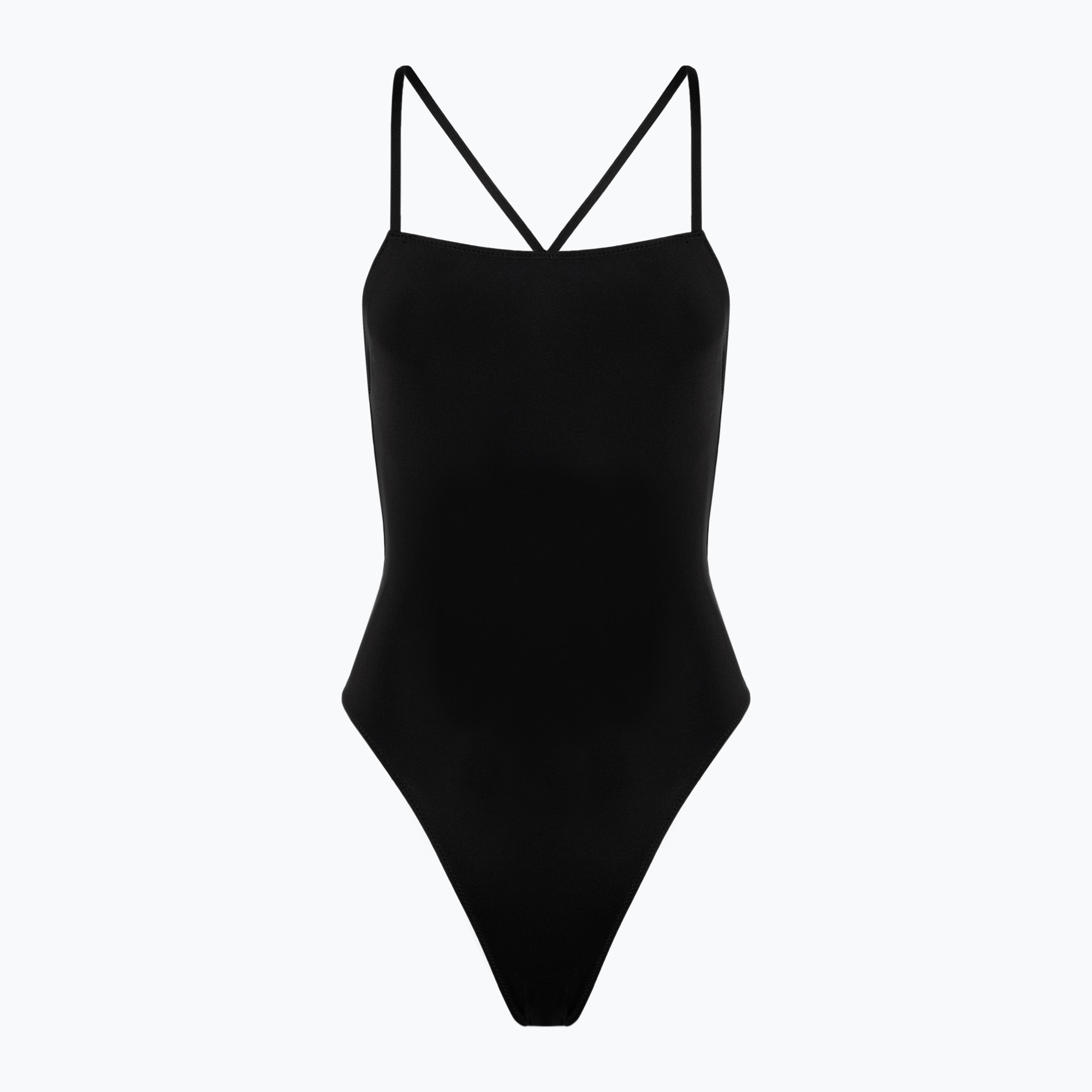 Дамски бански костюм от една част Hurley Solid Square Neck Moderate One Piece black