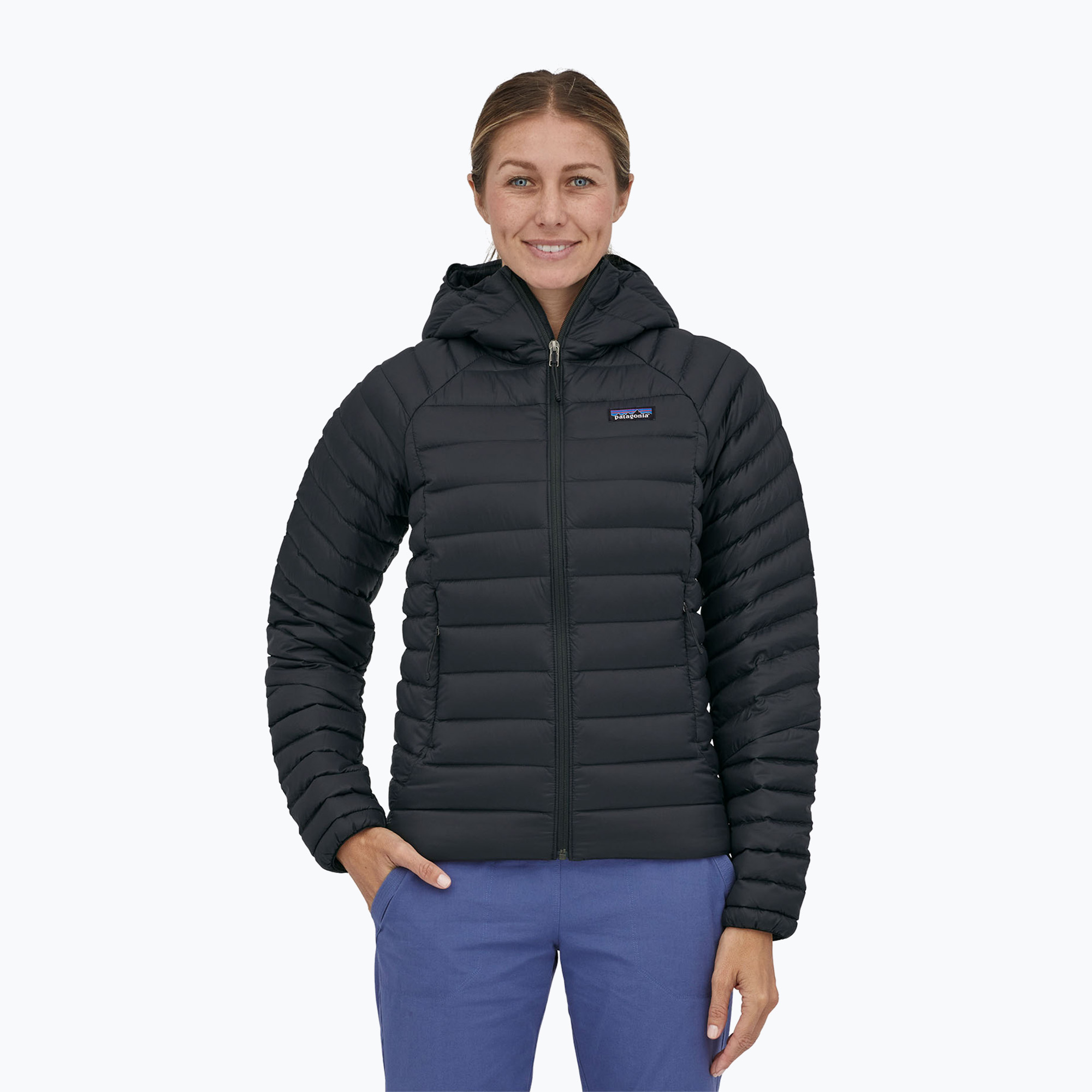 Kurtka puchowa damska Patagonia Down Sweater Hoody black 