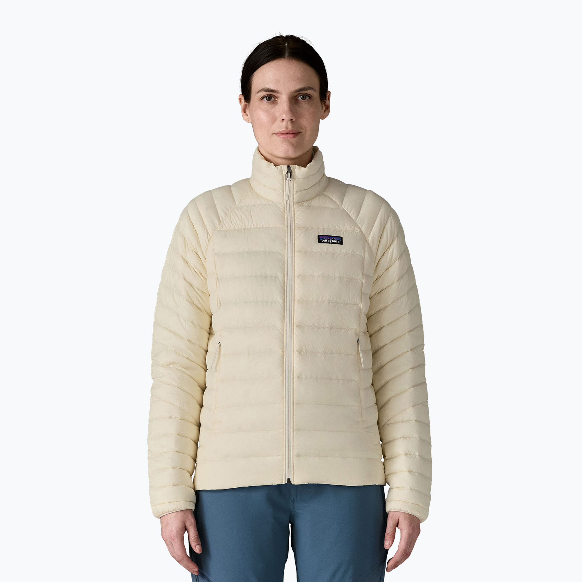 Kurtka puchowa damska Patagonia Down Sweater wool white 