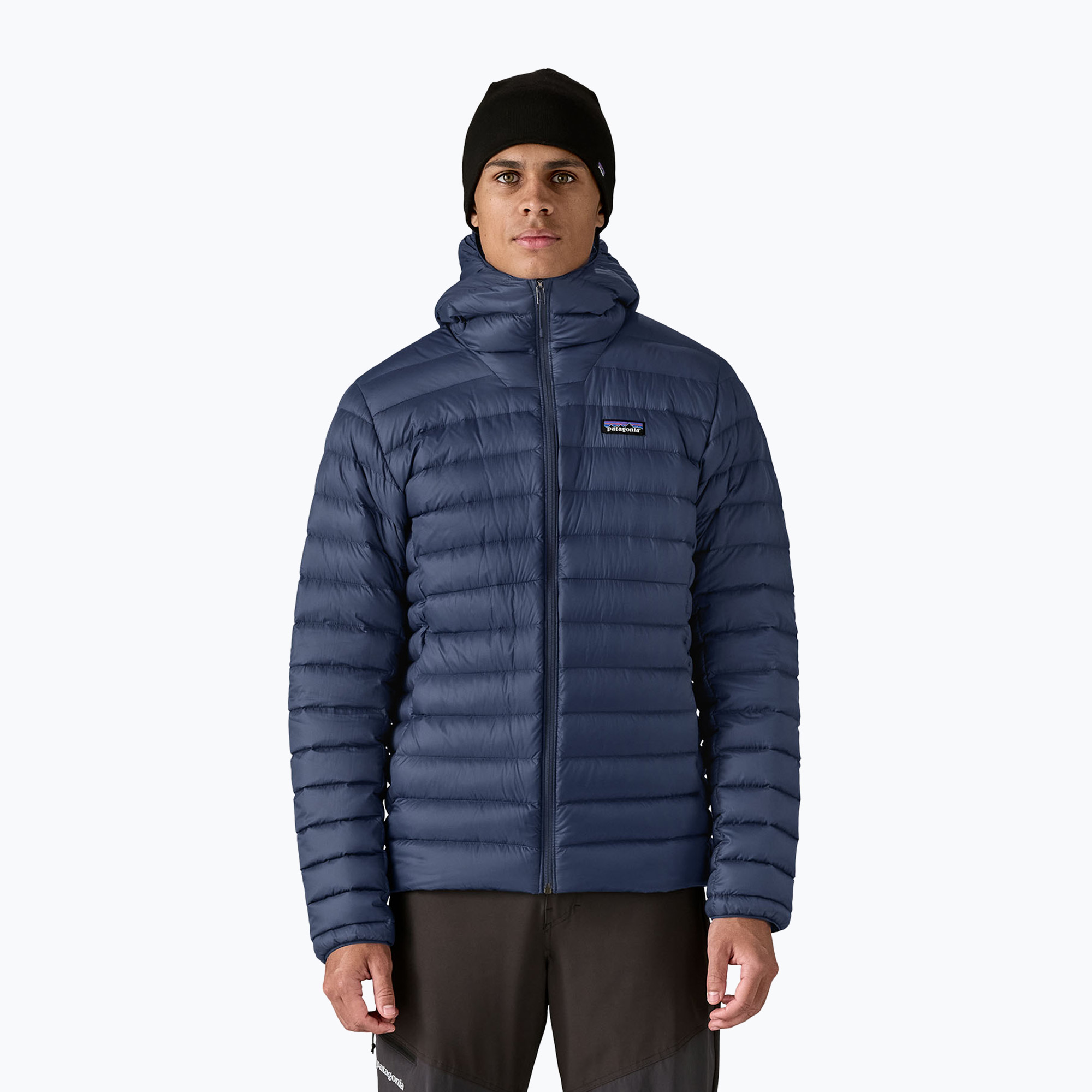 Kurtka puchowa męska Patagonia Down Sweater Hoody new navy 