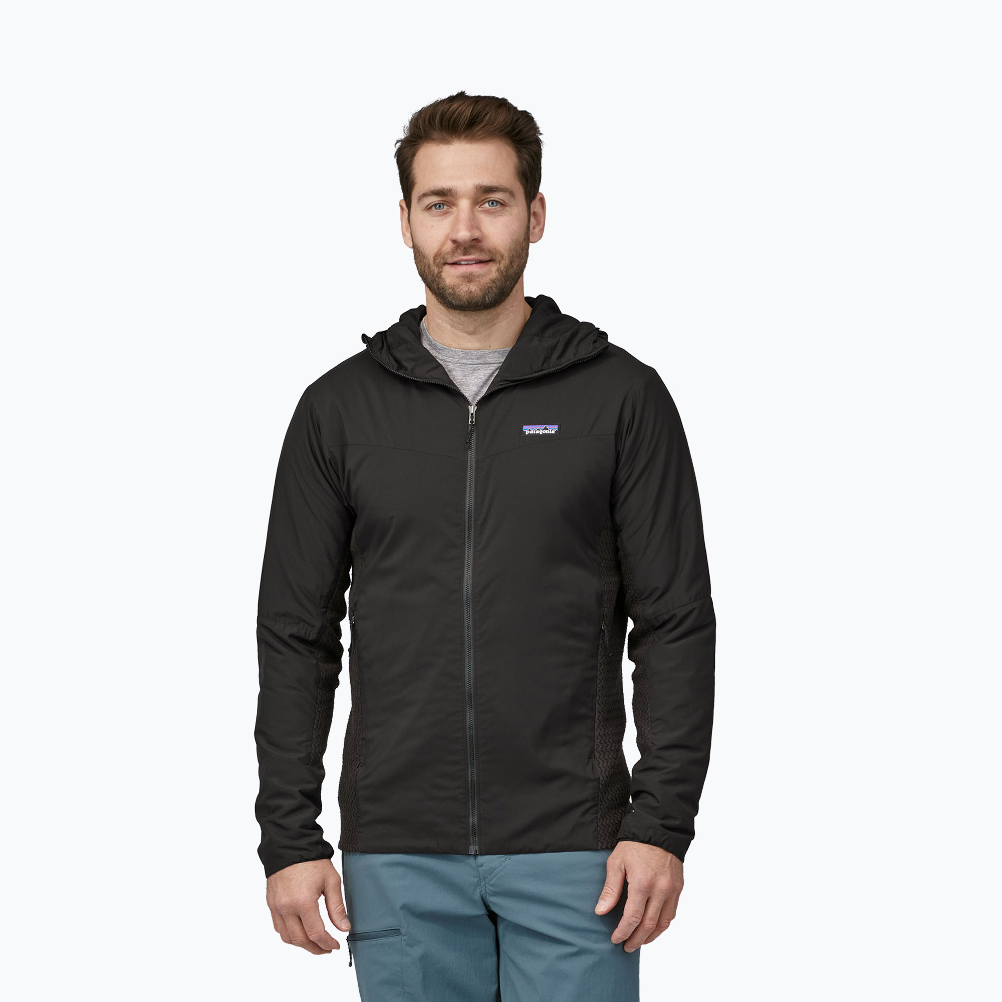 Kurtka hybrydowa męska Patagonia Nano-Air Light Hybrid Hoody black 