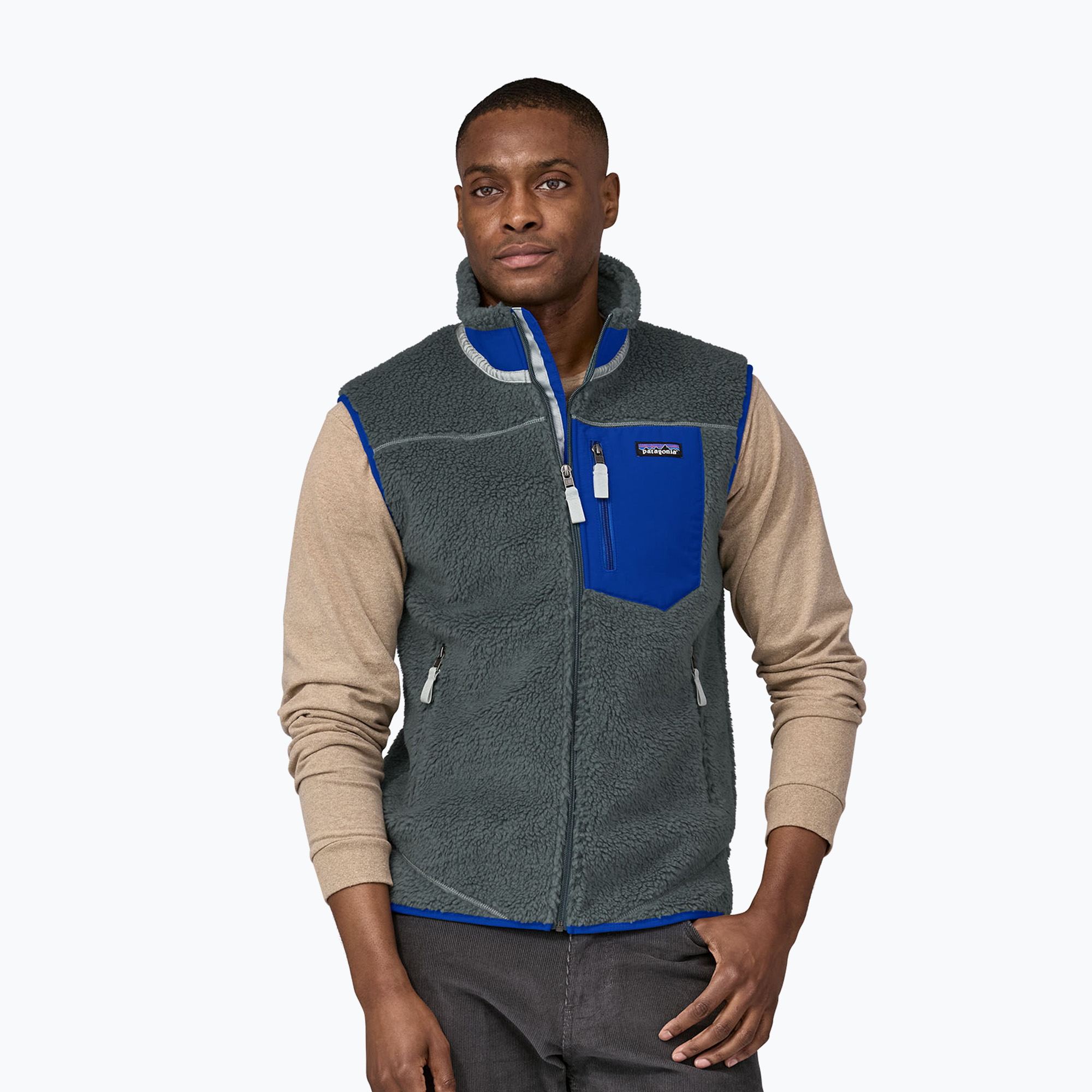 Bezrękawnik męski Patagonia Classic Retro-X nouveau green 