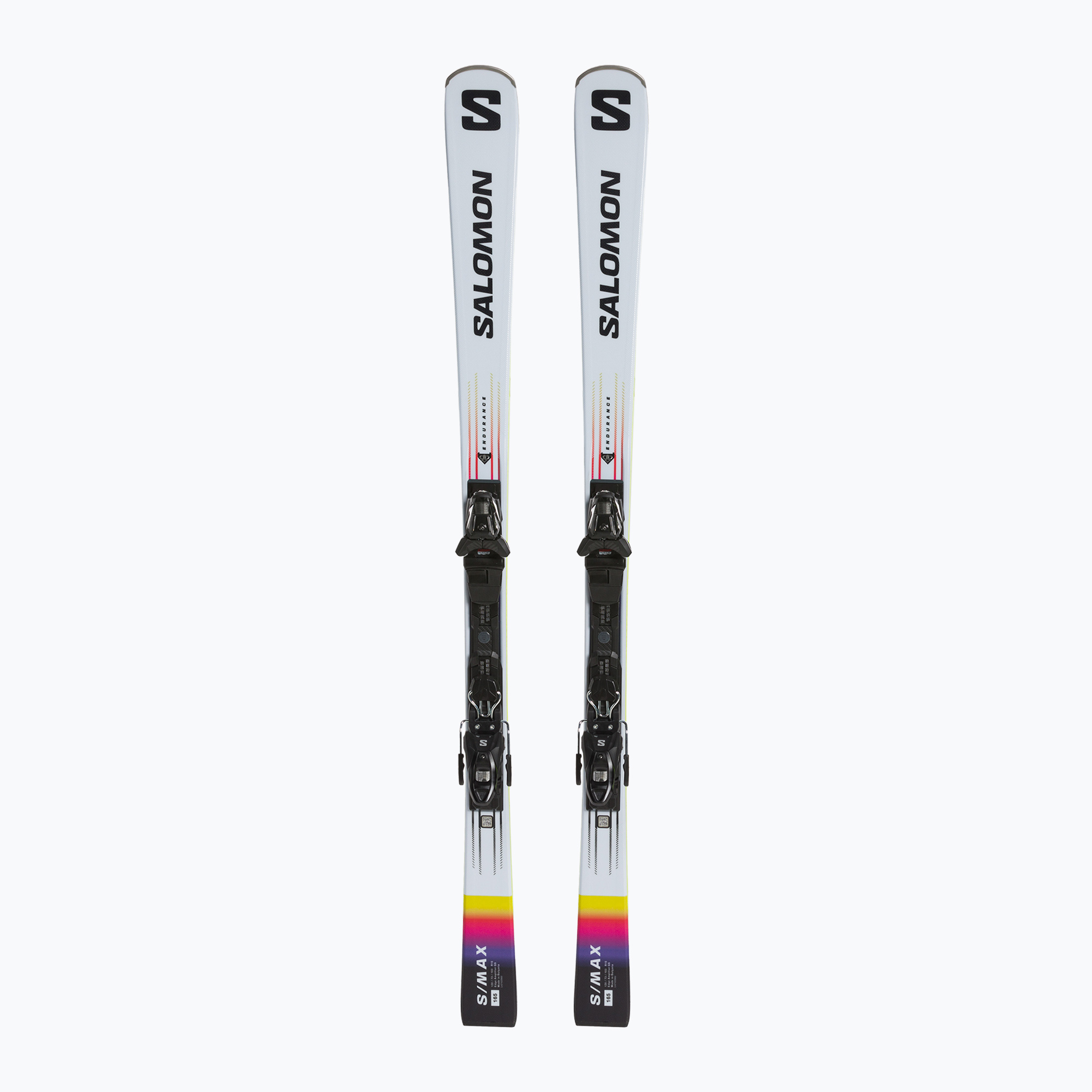Zjazdové lyže Salomon S/Max Endurance + M10 GW white/black/acid green (S/Max Endurance + M10 GW L47186400)