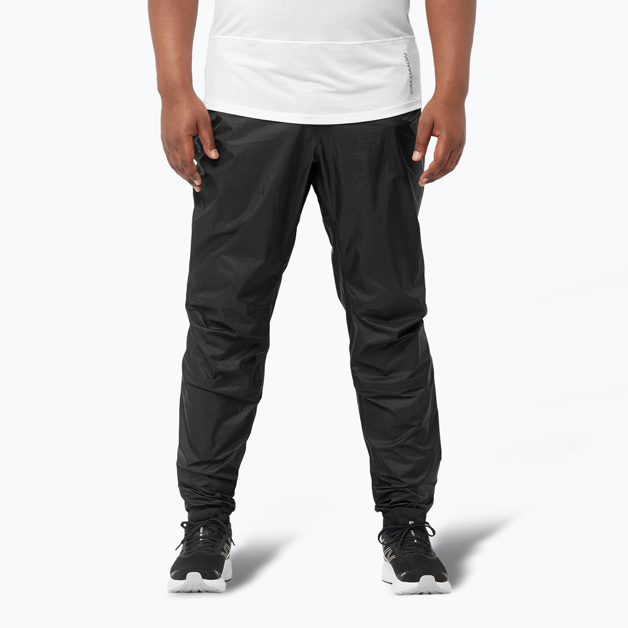 Spodnie do biegania Salomon Bonatti Waterproof deep black 