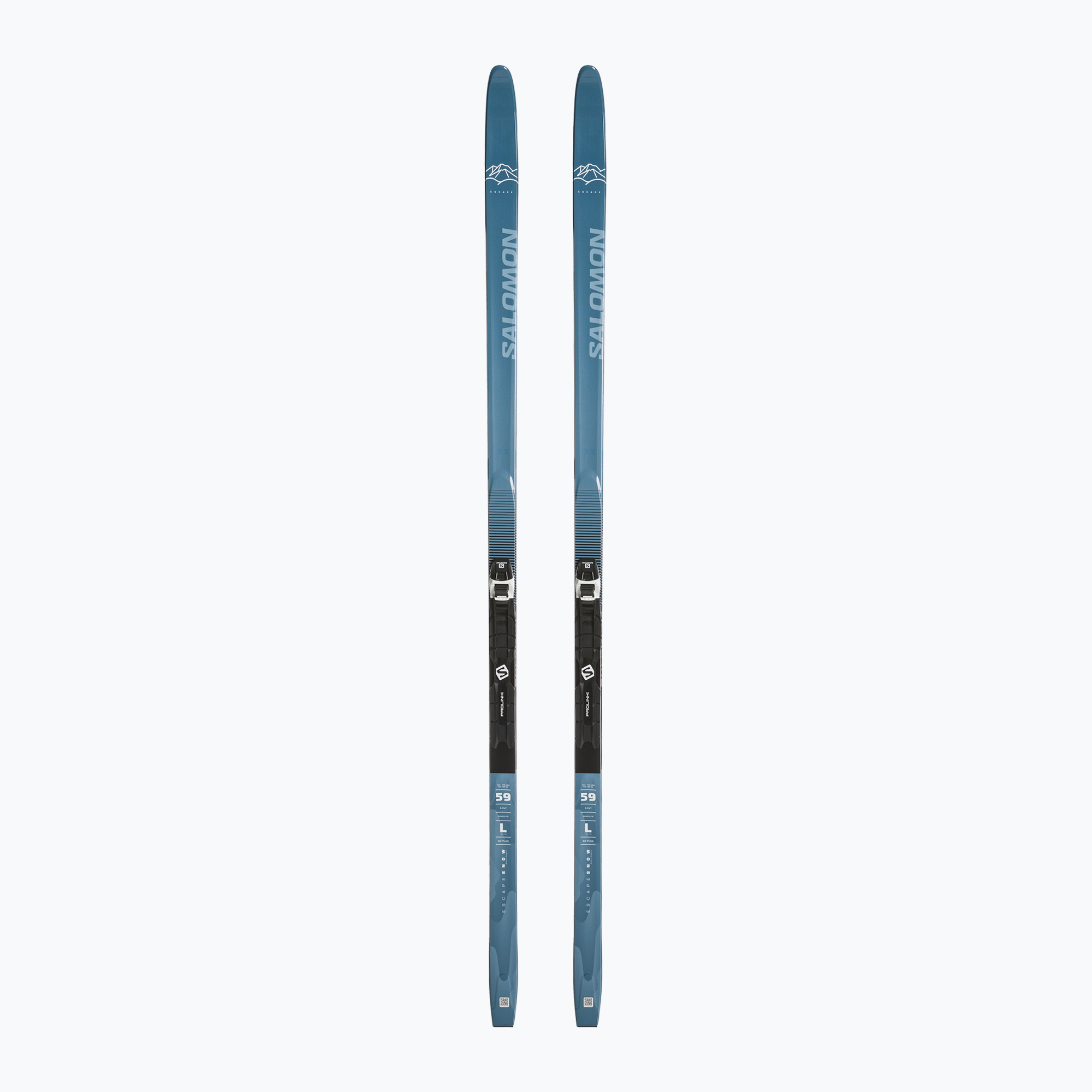 Pánske bežecké lyže Salomon Escape Snow 59 Plus + Prolink Auto (Escape Snow 59 Plus + Prolink Auto L473634PM)