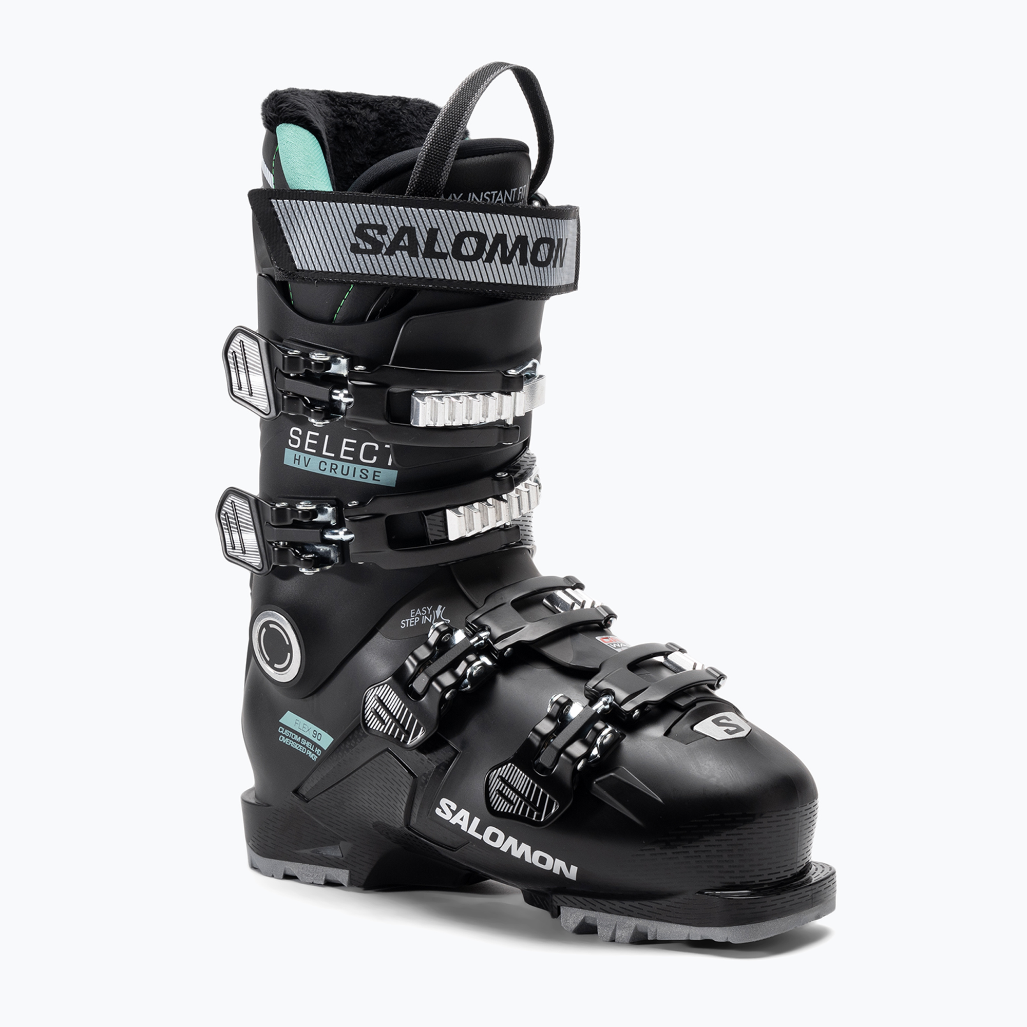 Scarponi da sci da donna Salomon Select HV Cruise 90 W GW nero/beluga/argento metallizzato (24.0-24.5 cm) (Select HV Cruise 90 W GW L47368200)