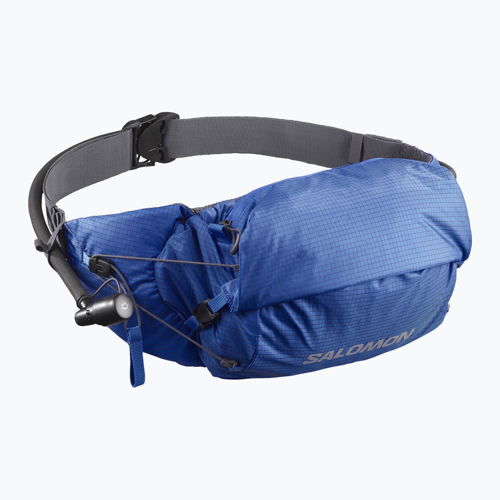 Pas do biegania Salomon Cross Season Waist + bukłak 1l nautical blue/ebony 