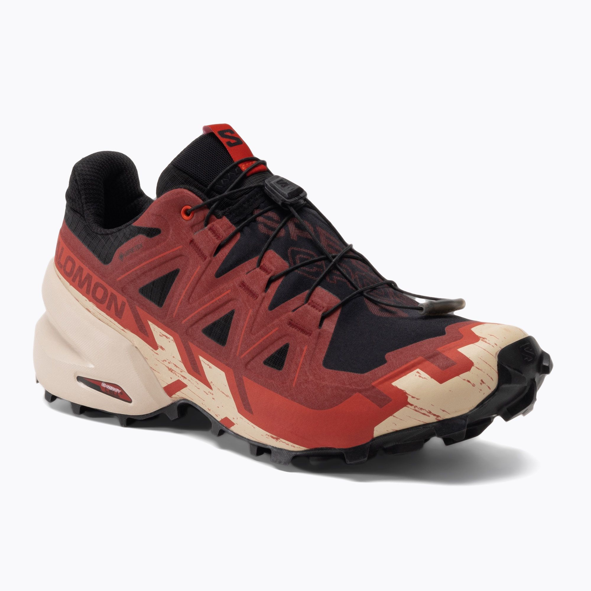 Buty do biegania męskie Salomon Speedcross 6 GTX black/red dalhia/poppy red 