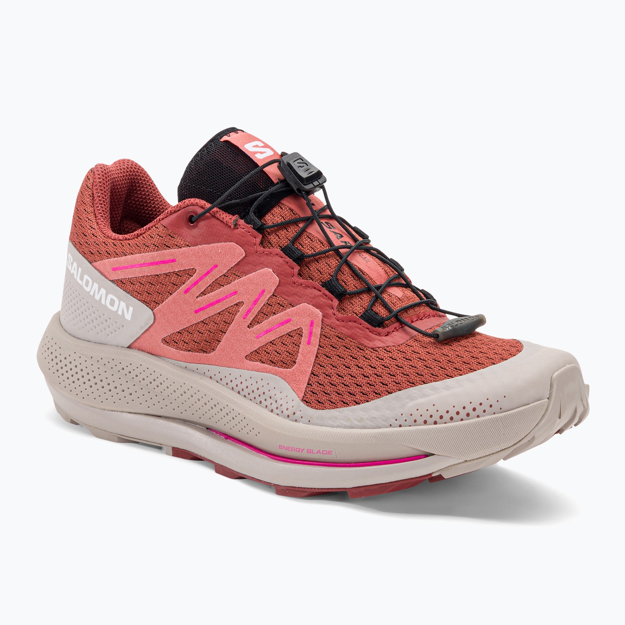 Buty do biegania damskie Salomon Pulsar Trail cow hide/ashes of roses/pink glo 