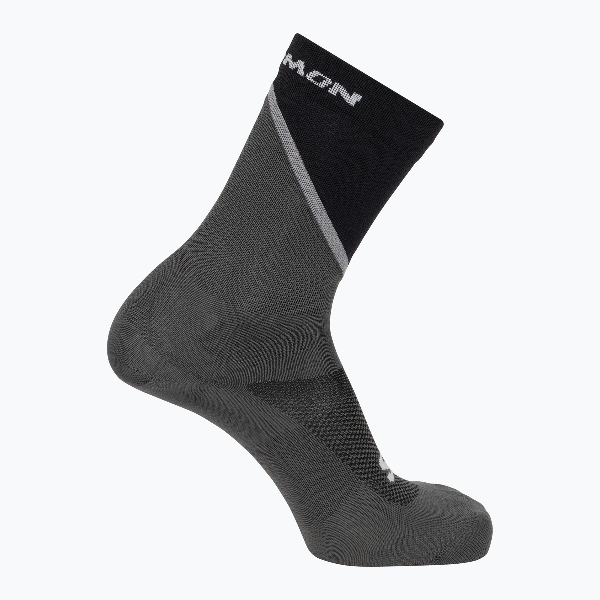 Bežecké ponožky Salomon Pulse Crew black/ monument/ magnet (Pulse Crew LC216560057)