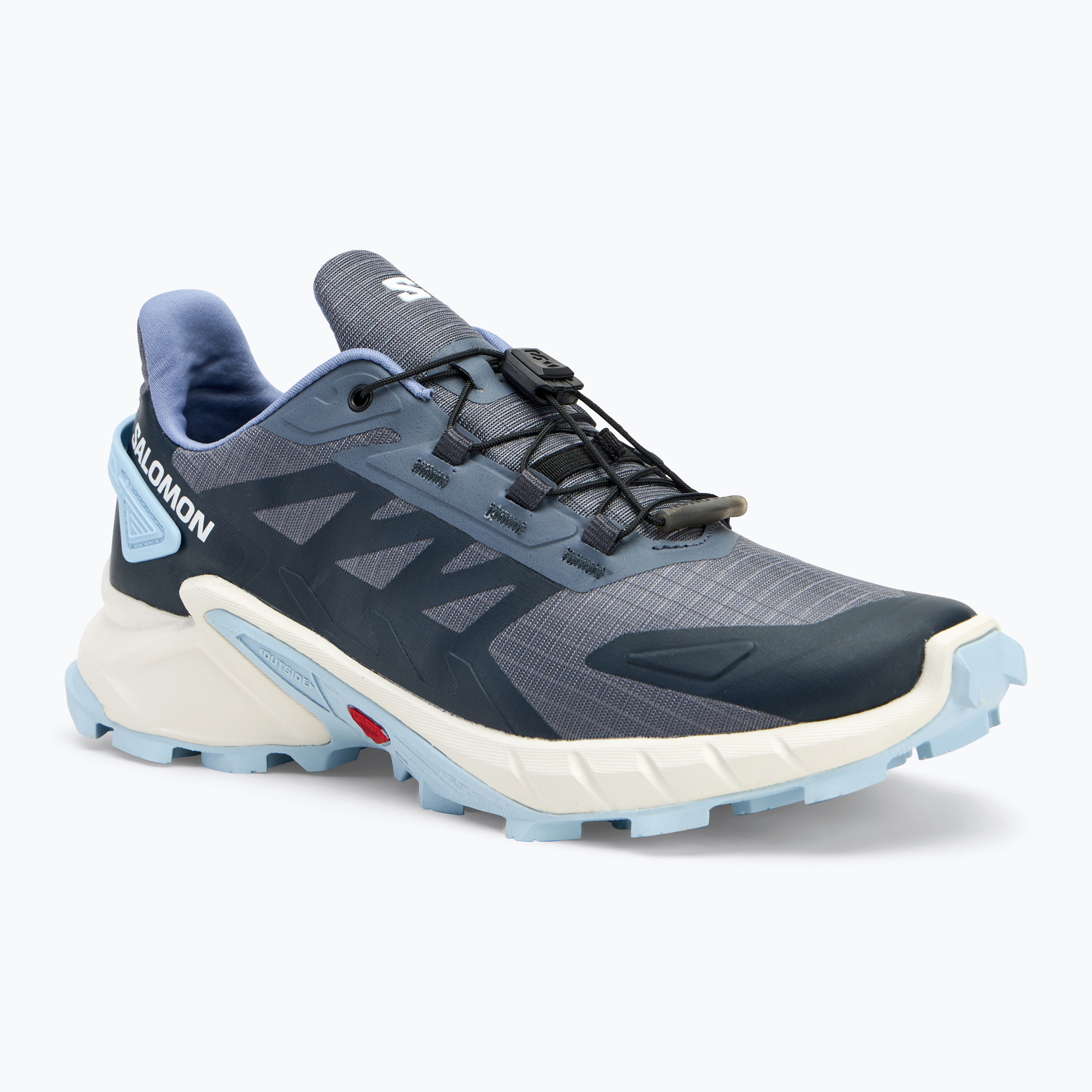 Buty do biegania damskie Salomon Supercross 4 grisaille/white/cashmere blue 