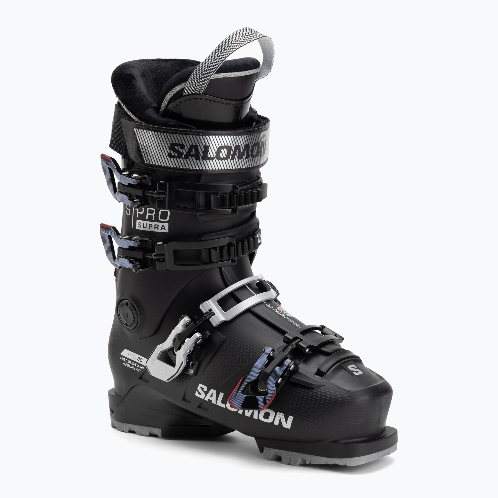 Дамски ски обувки Salomon S/Pro Supra 80 W GW black/silver metallic/sweet lavender
