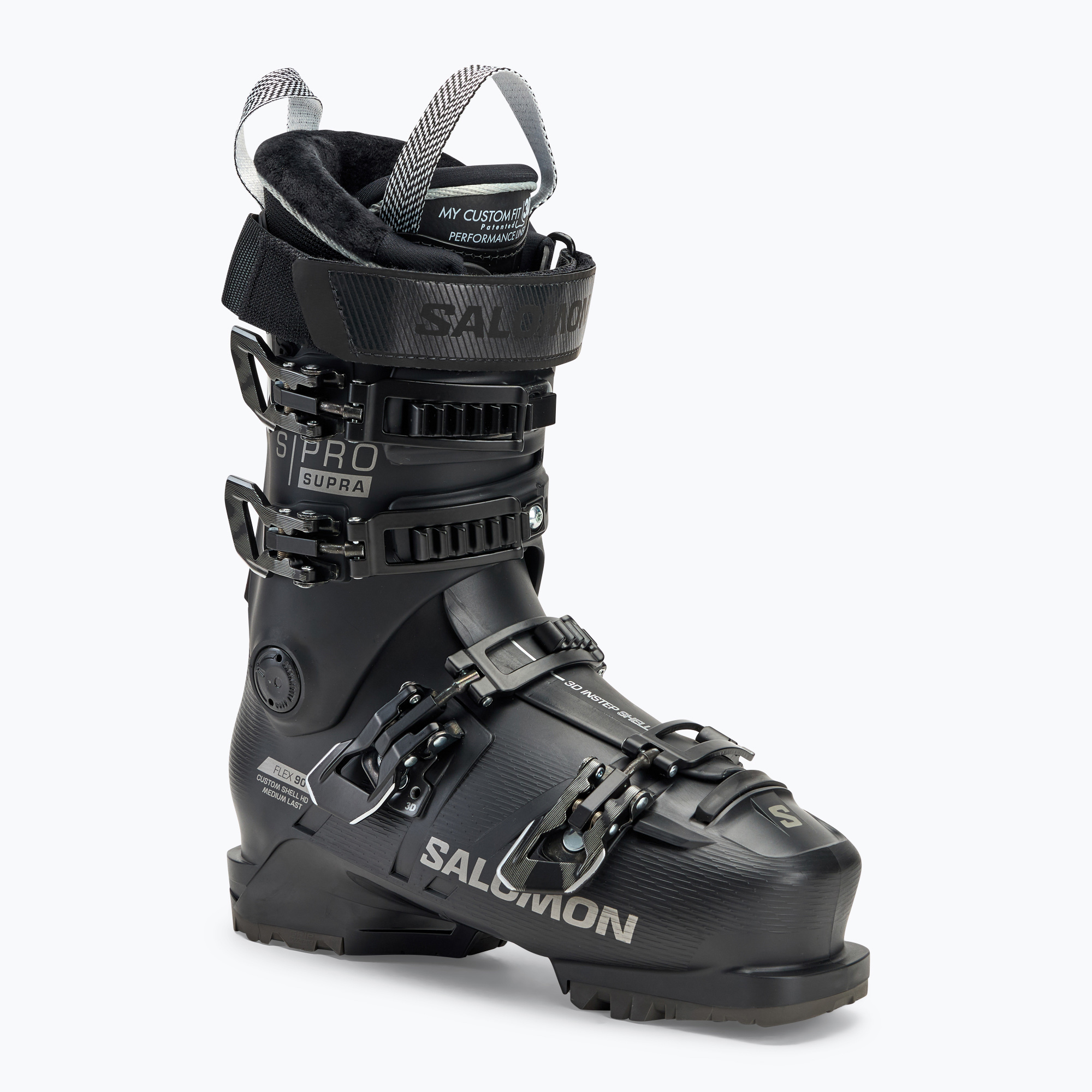 Scarponi da sci da donna Salomon S/Pro Supra 90 W GW nero/bronzo chiaro met./nero
