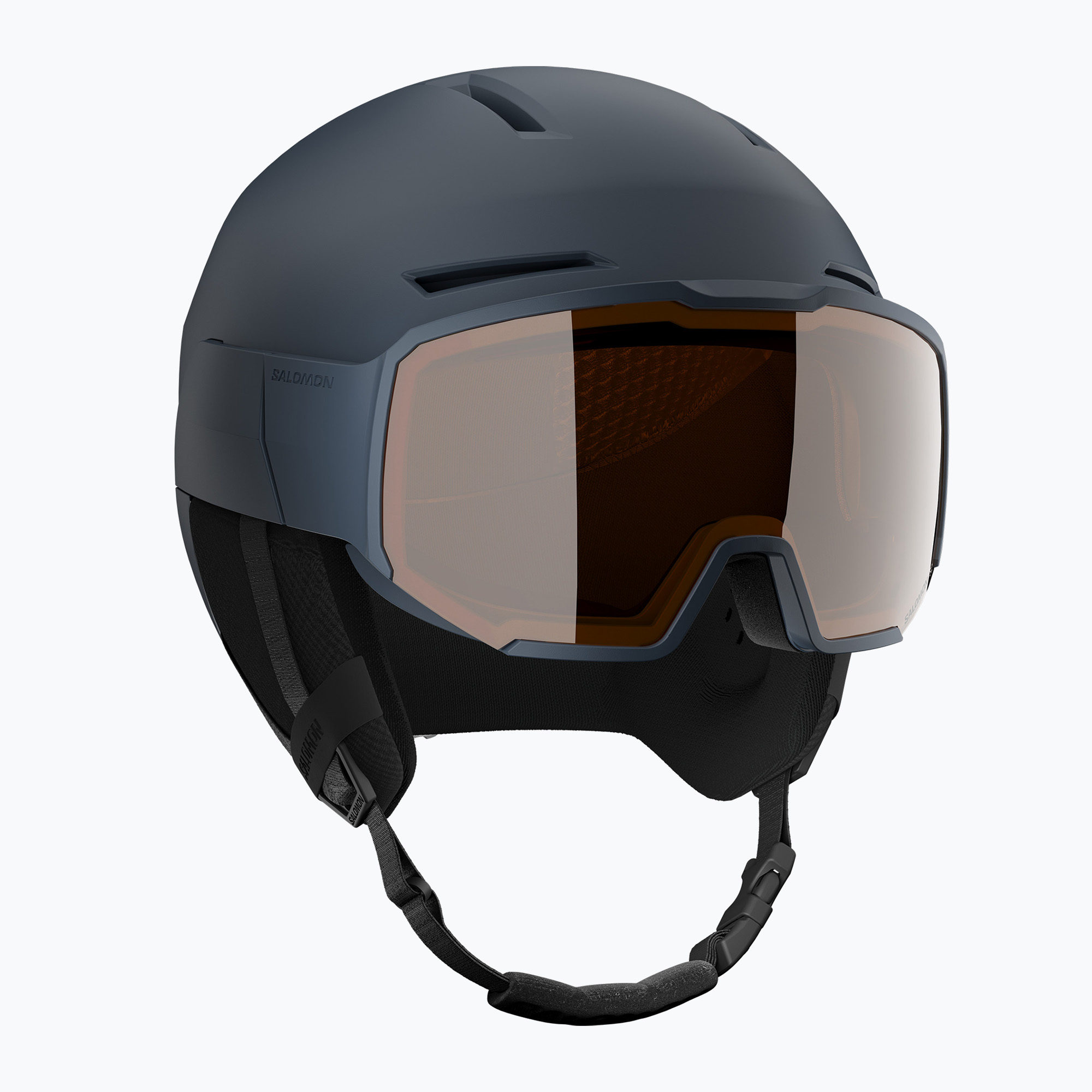 Ски каска Salomon Osmo dress blue/flash tonic orange