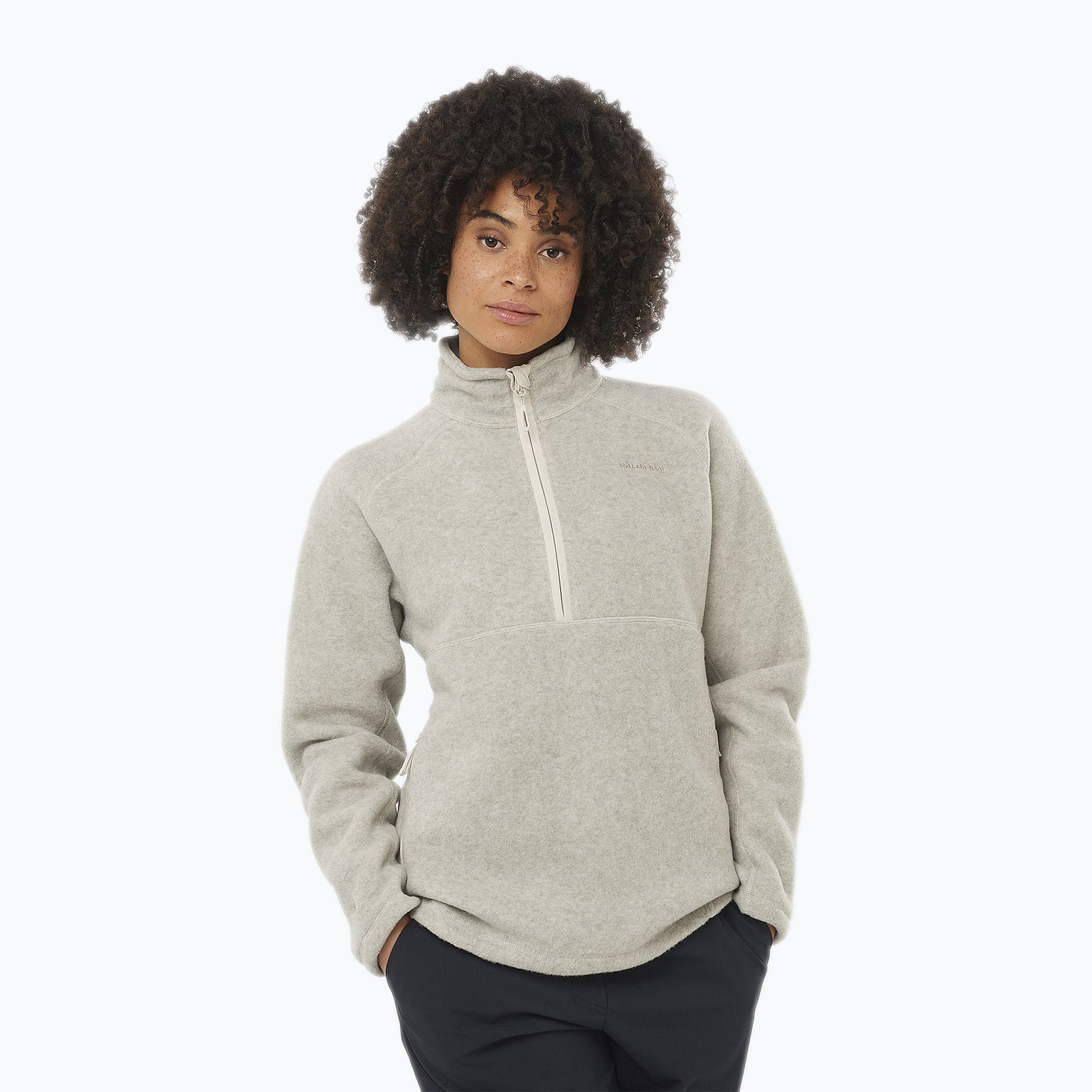 Bluza trekkingowa damska Salomon Chroma Fleece Hz rainy day 