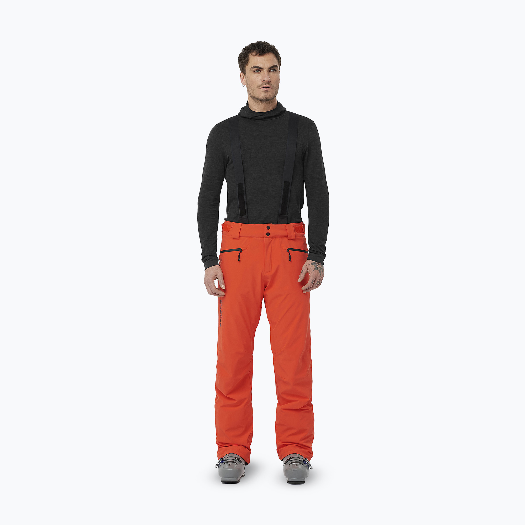 Pantaloni da sci da uomo Salomon Edge cherry tomato (M/R) (Edge LC2332800)