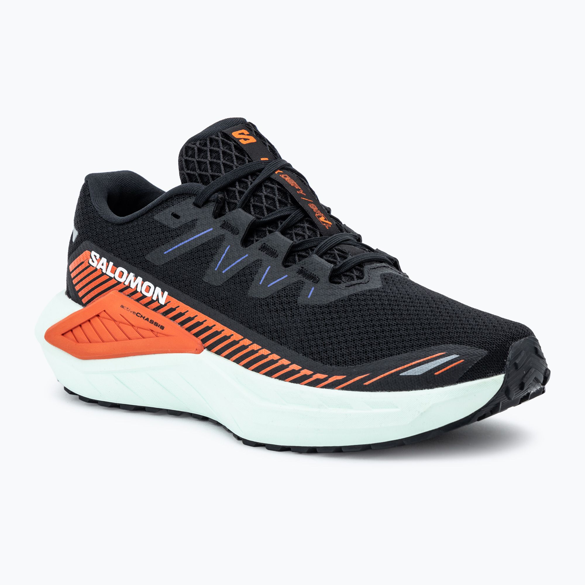 Men's running shoes Salomon Drx Defy GRVL black/cherry tomato/bay new (47 1/3 EU)