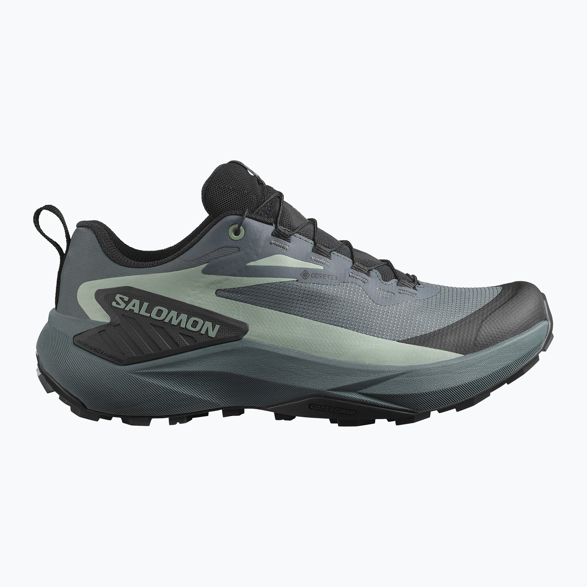 Buty do biegania damskie Salomon Genesis GTX turbulence/black/green milieu 