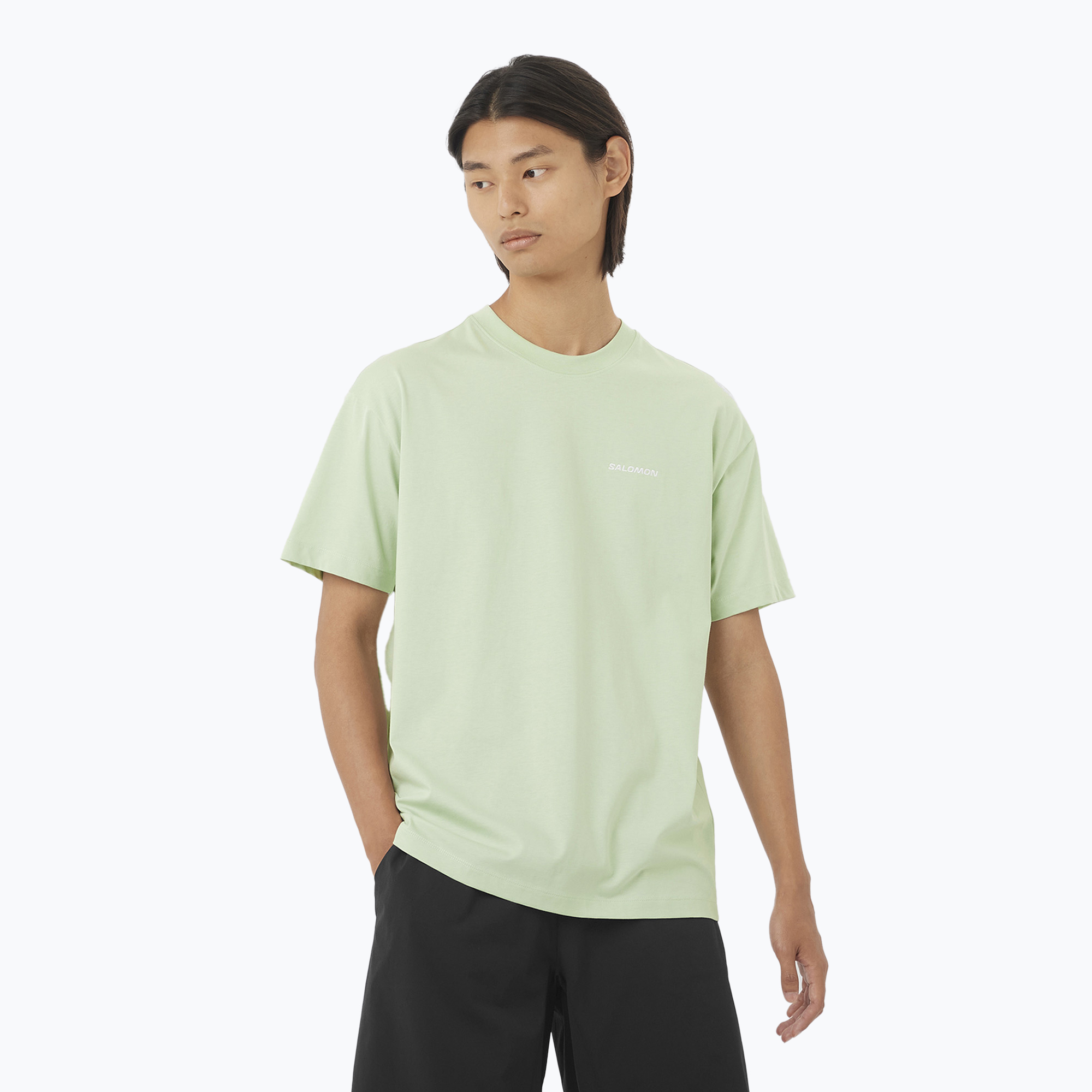 Koszulka męska Salomon Logo RX Tee sea foam 