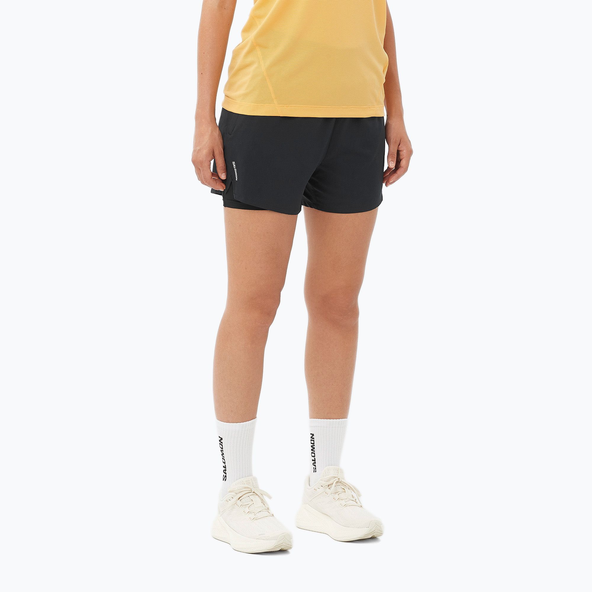 Spodenki do biegania damskie Salomon SHAKEout Core 2IN1 4