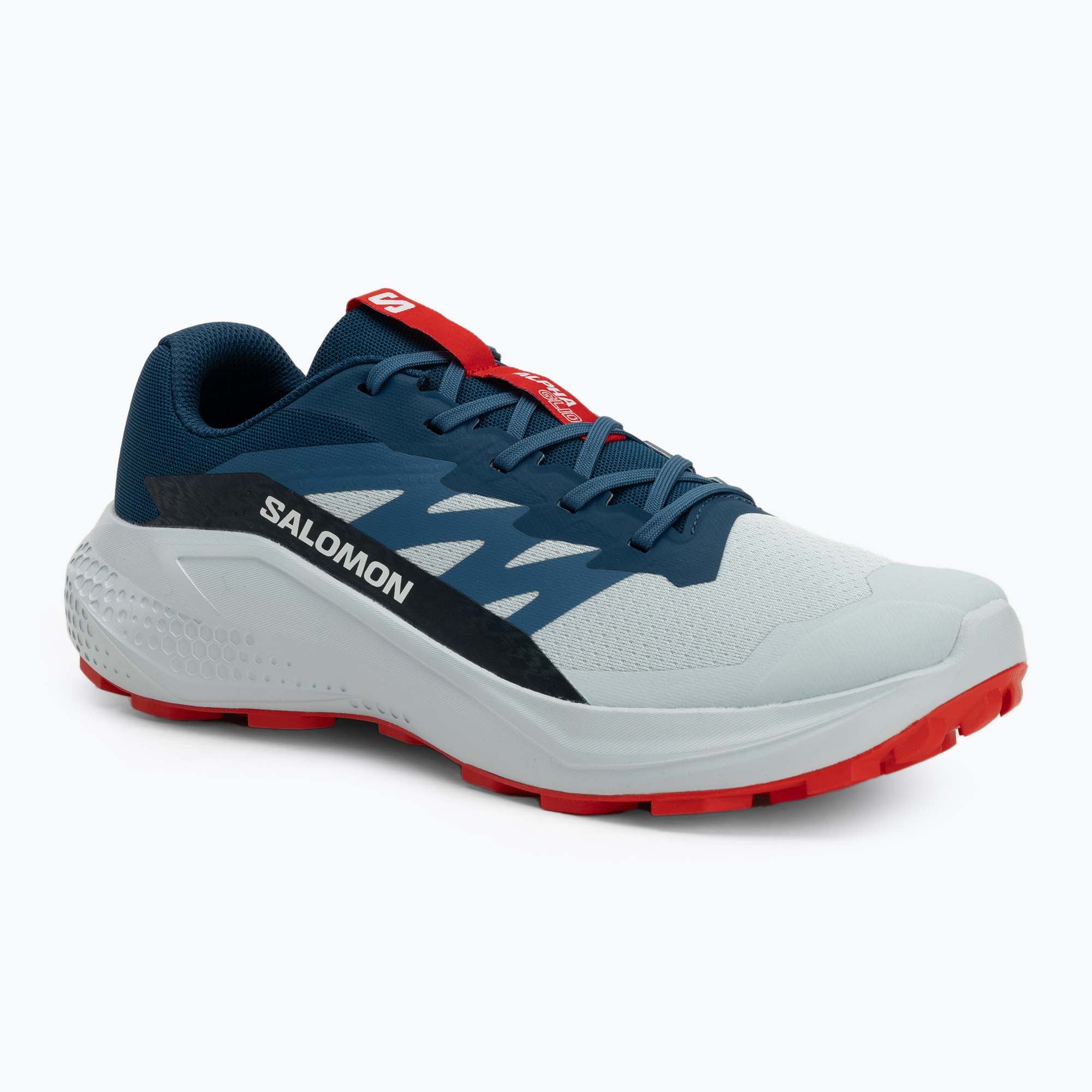 Buty do biegania męskie Salomon Alphaglide ballad blue/dark blue/fiery red 