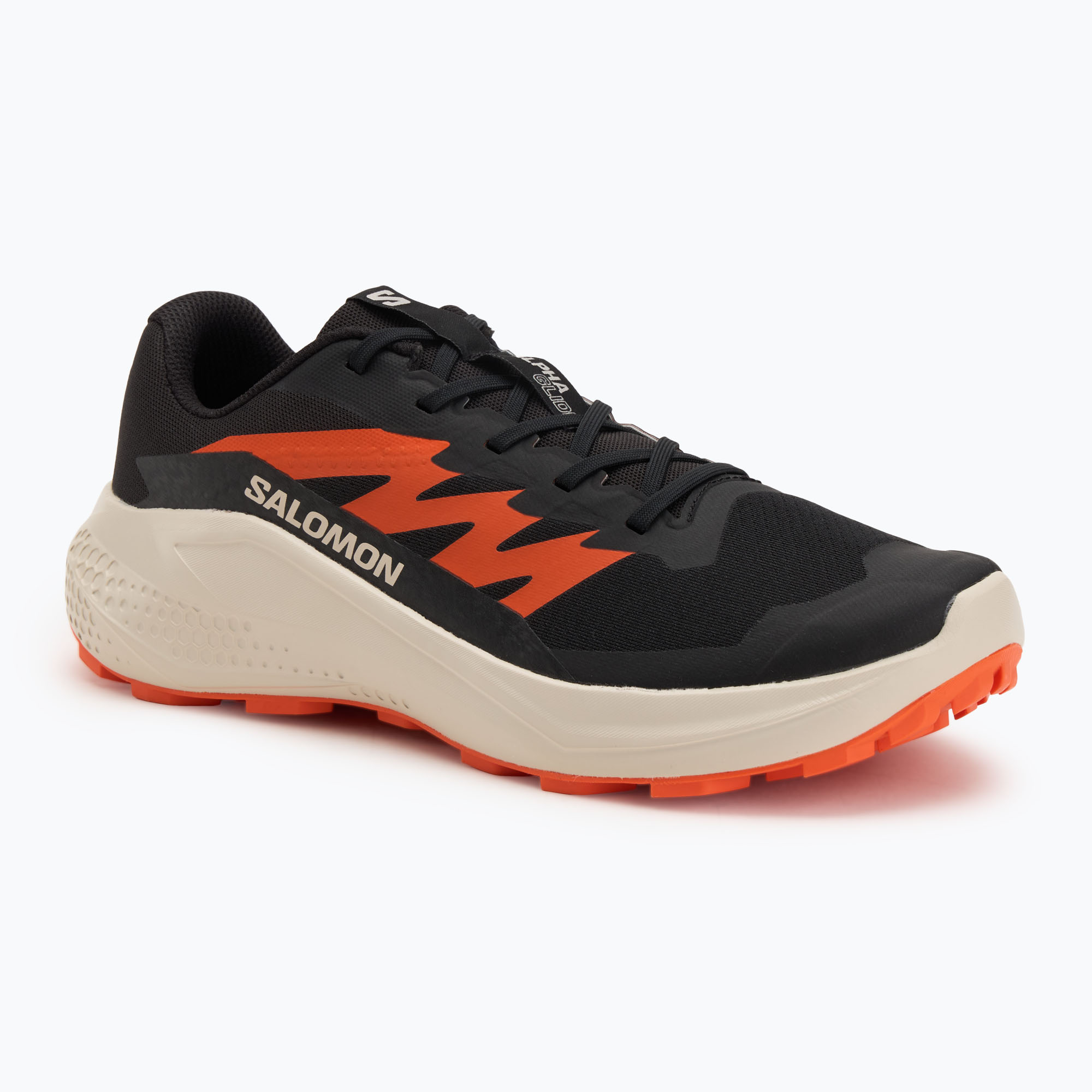 Buty do biegania męskie Salomon Alphaglide black/rainy day/red orange 