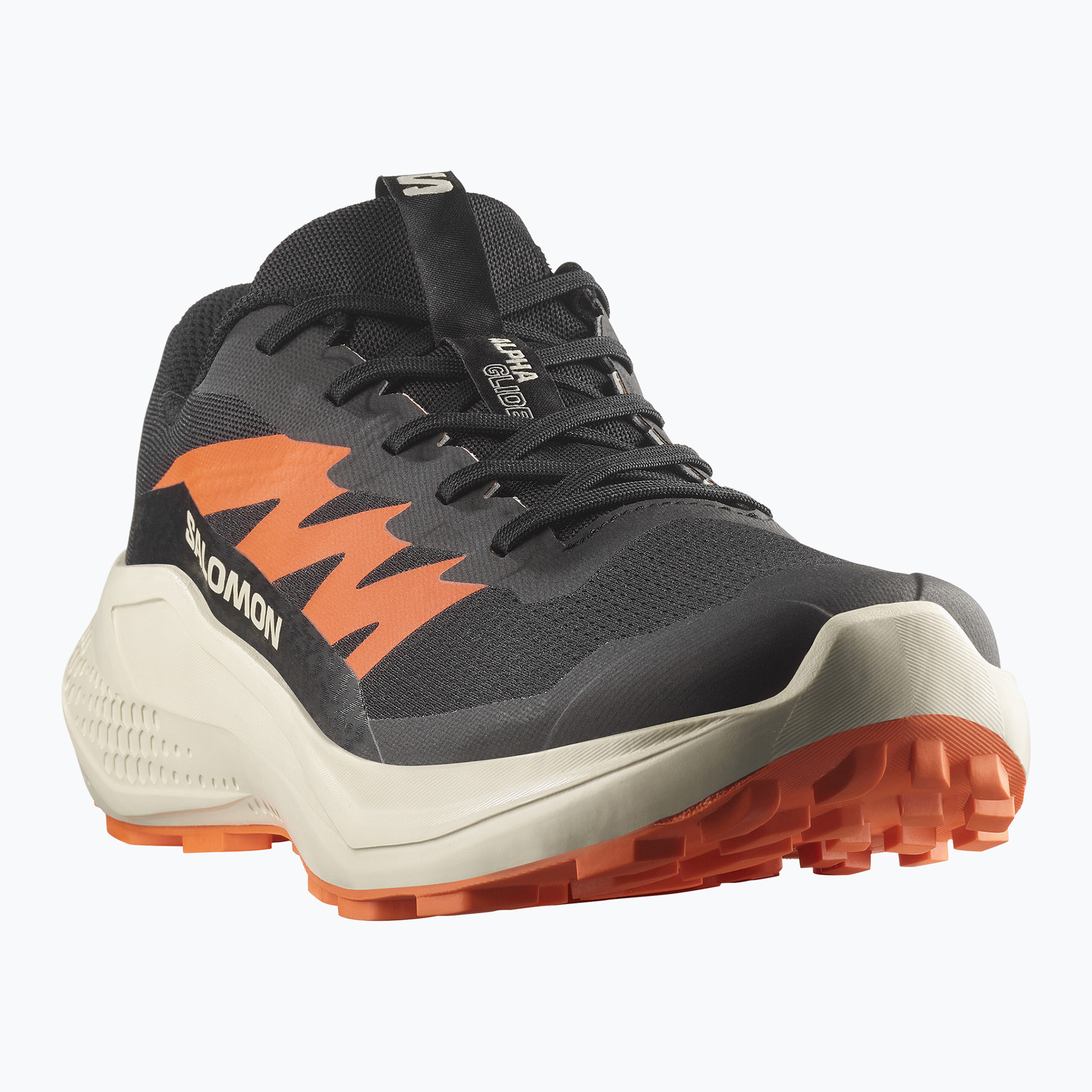 Buty do biegania męskie Salomon Alphaglide black/rainy day/red orange 